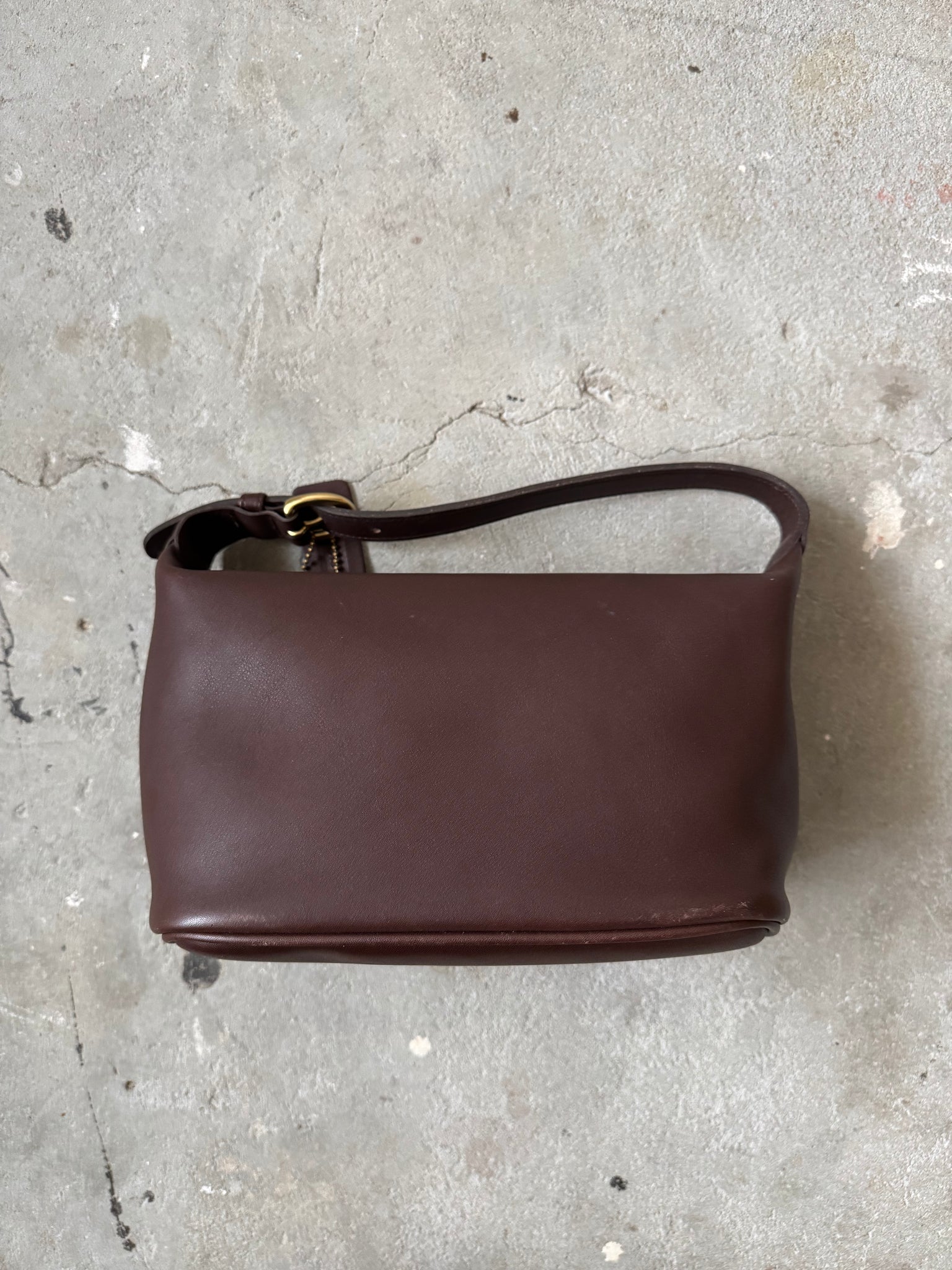 Coach Hobo Leather Shoulder Bag Brown