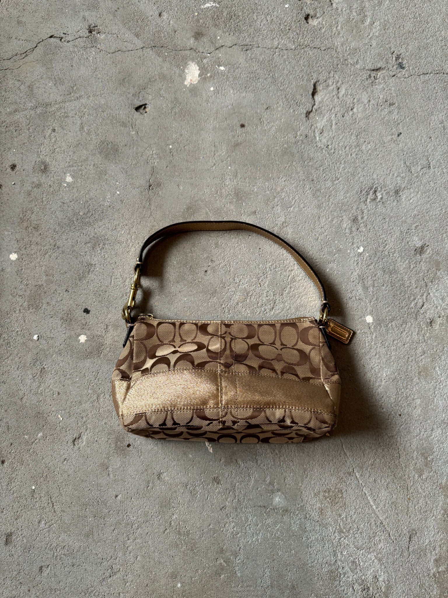 Coach Signature Hobo ShoulderBag Beige/Gold