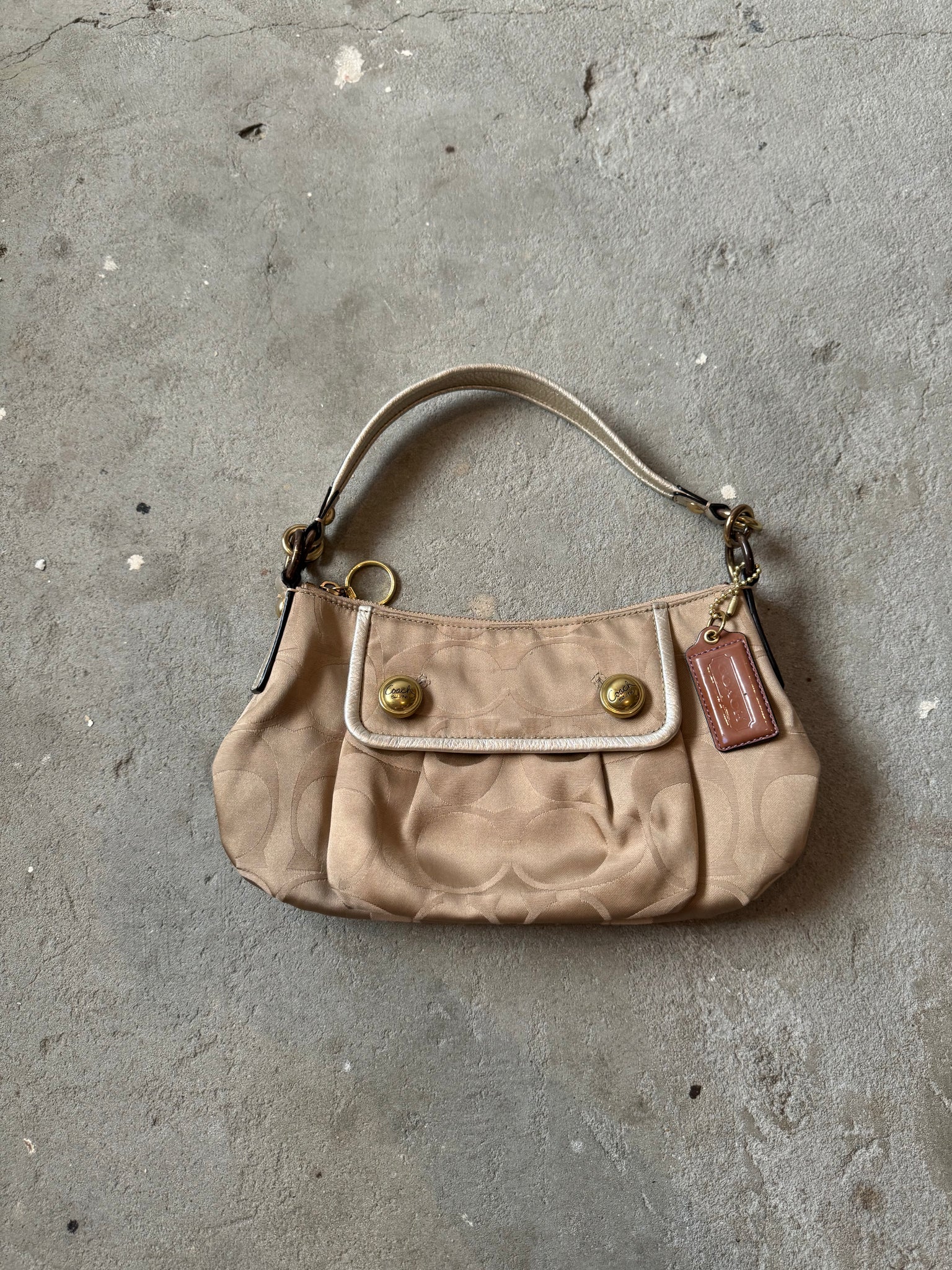 Coach Signature ShoulderBag Beige