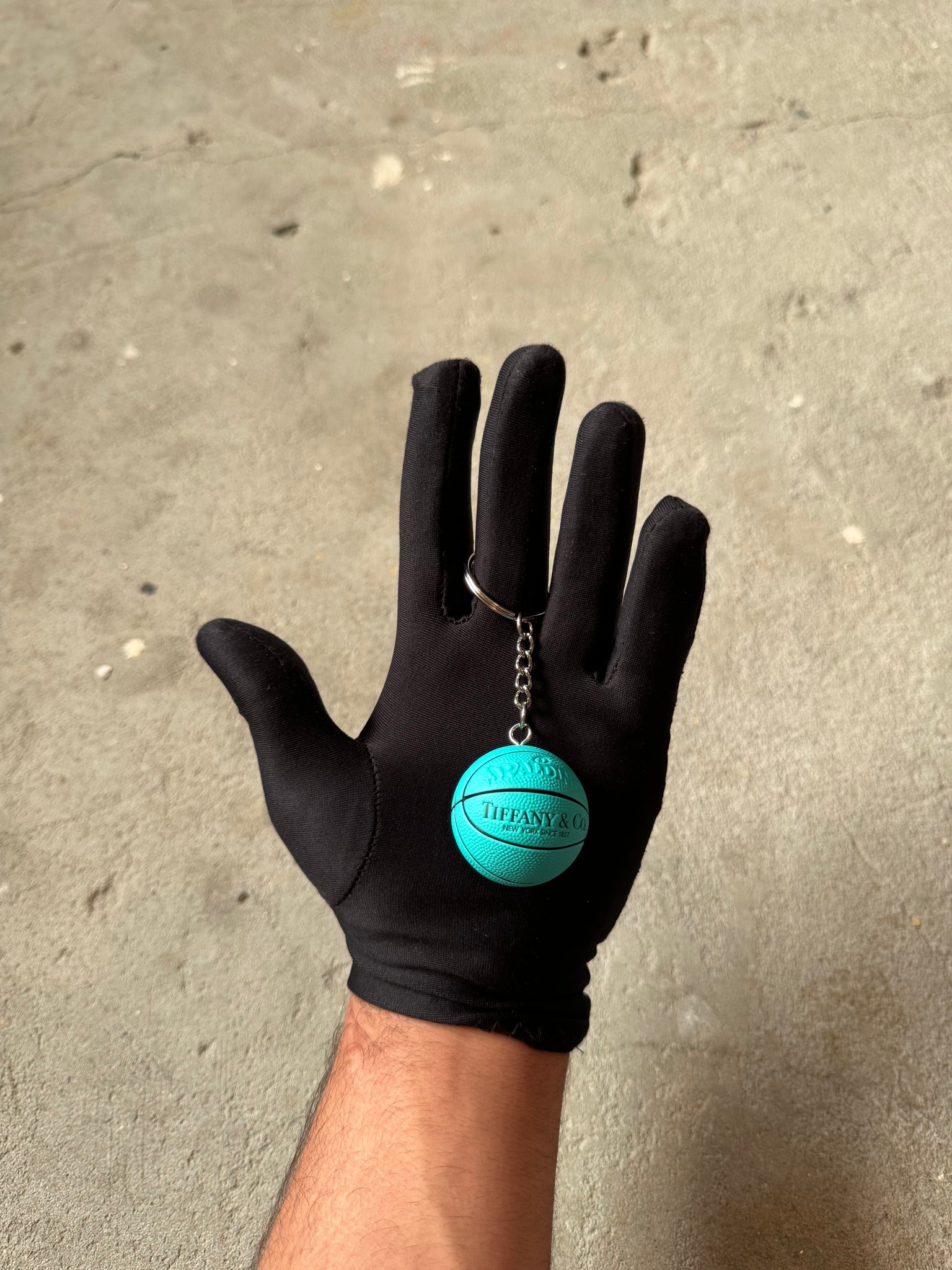 Tiffany & Co Spalding BasketBall Keychain