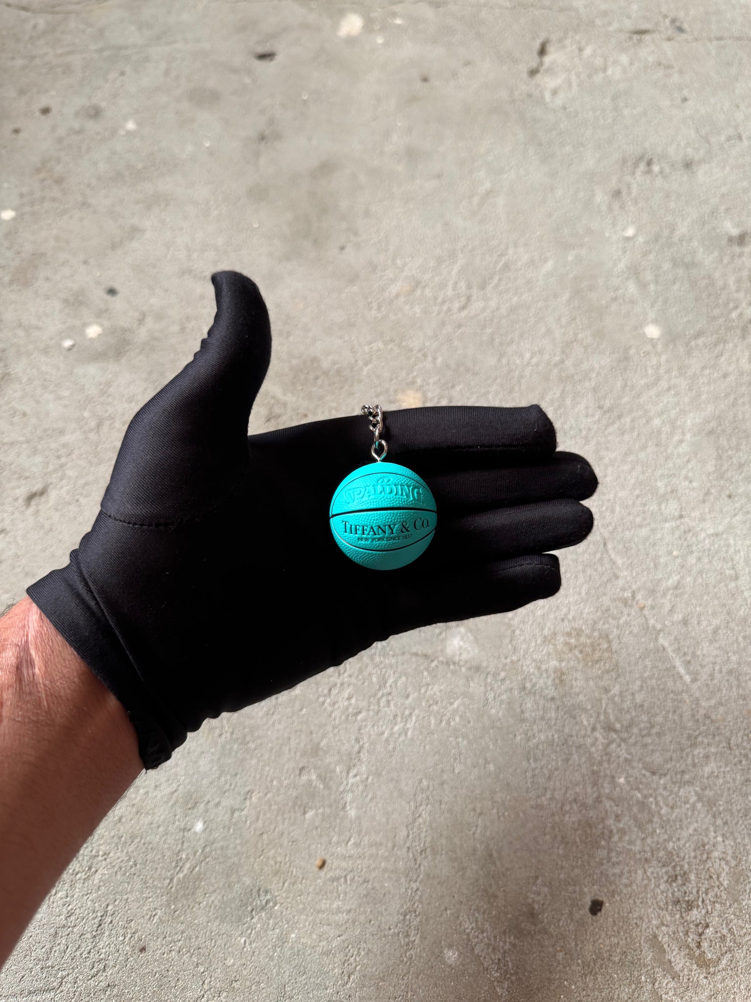 Tiffany & Co Spalding BasketBall Keychain