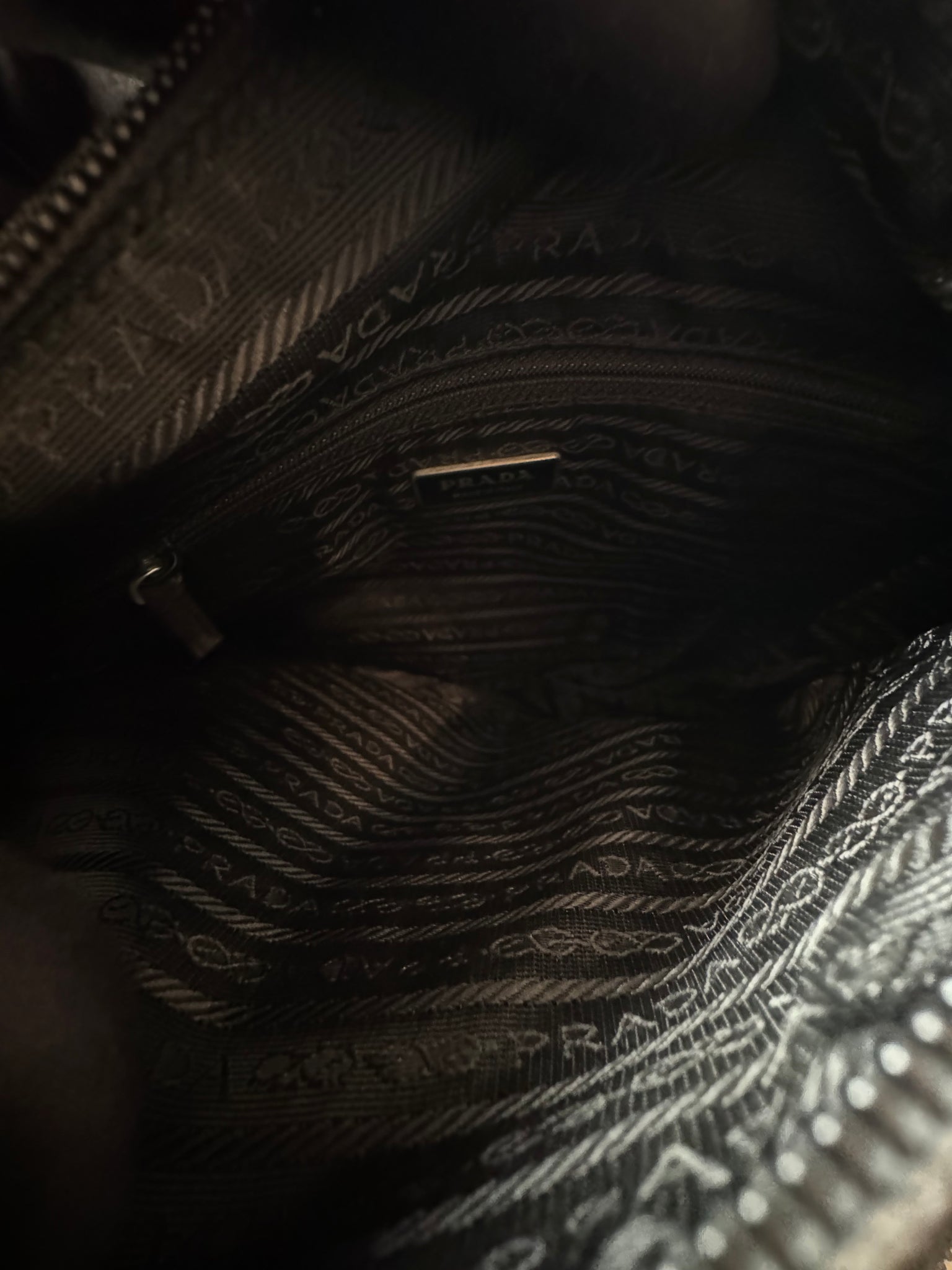 Prada Nylon Front Buckle CrossBody Bag Black