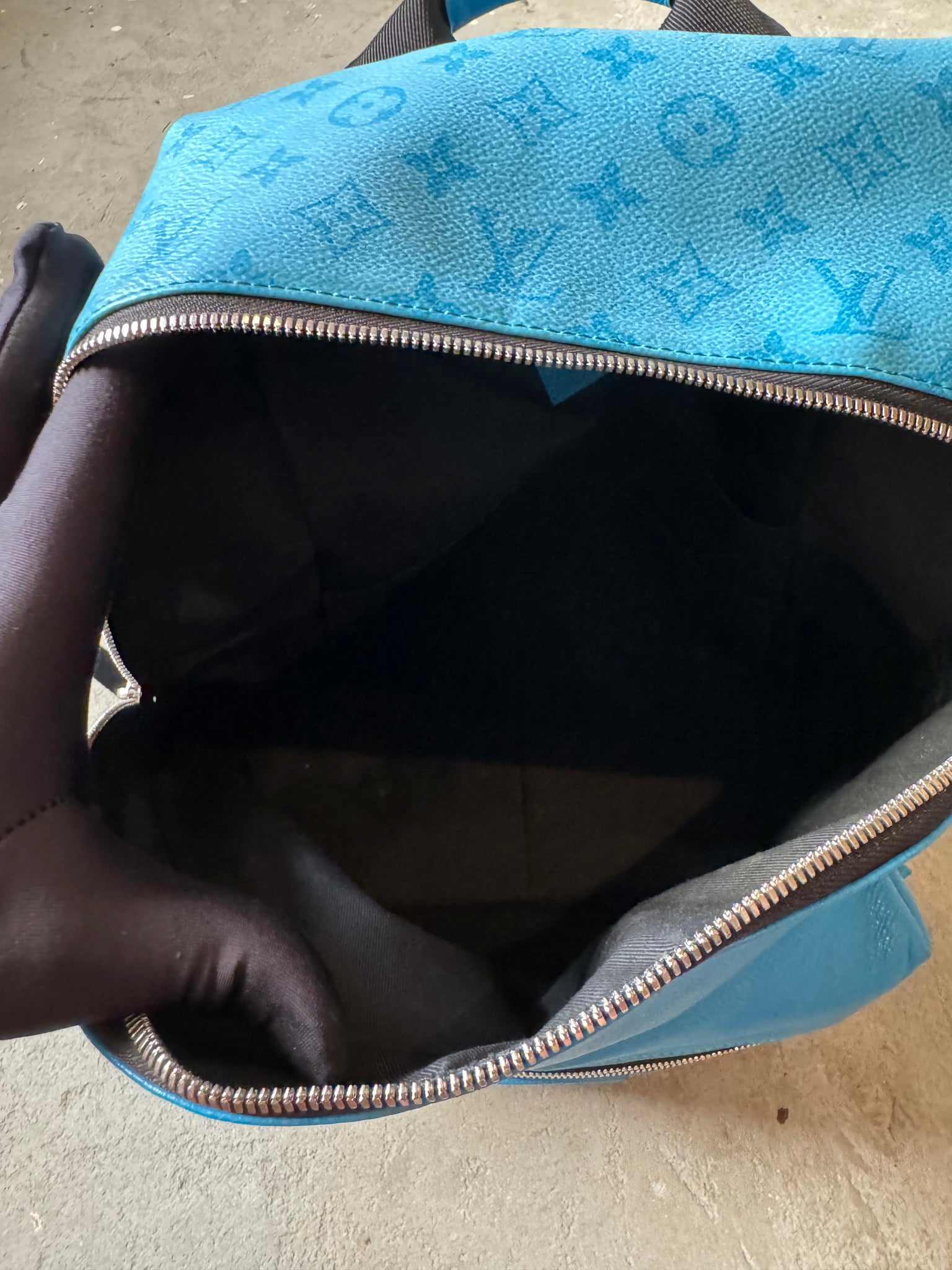 Louis Vuitton Monogram Discovery Backpack PM Lagoon Blue