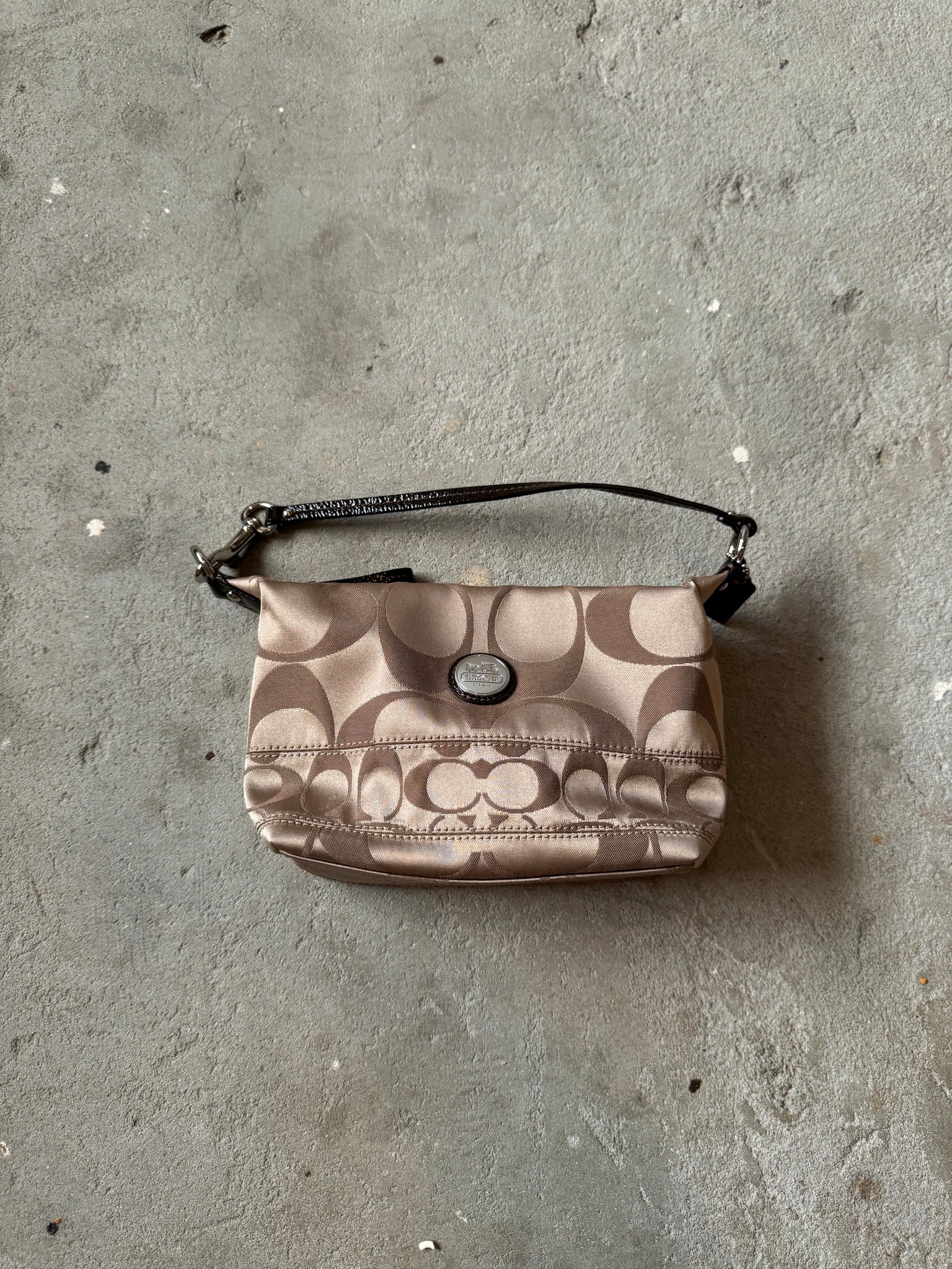 Coach Signature Mini Hobo ShoulderBag Beige