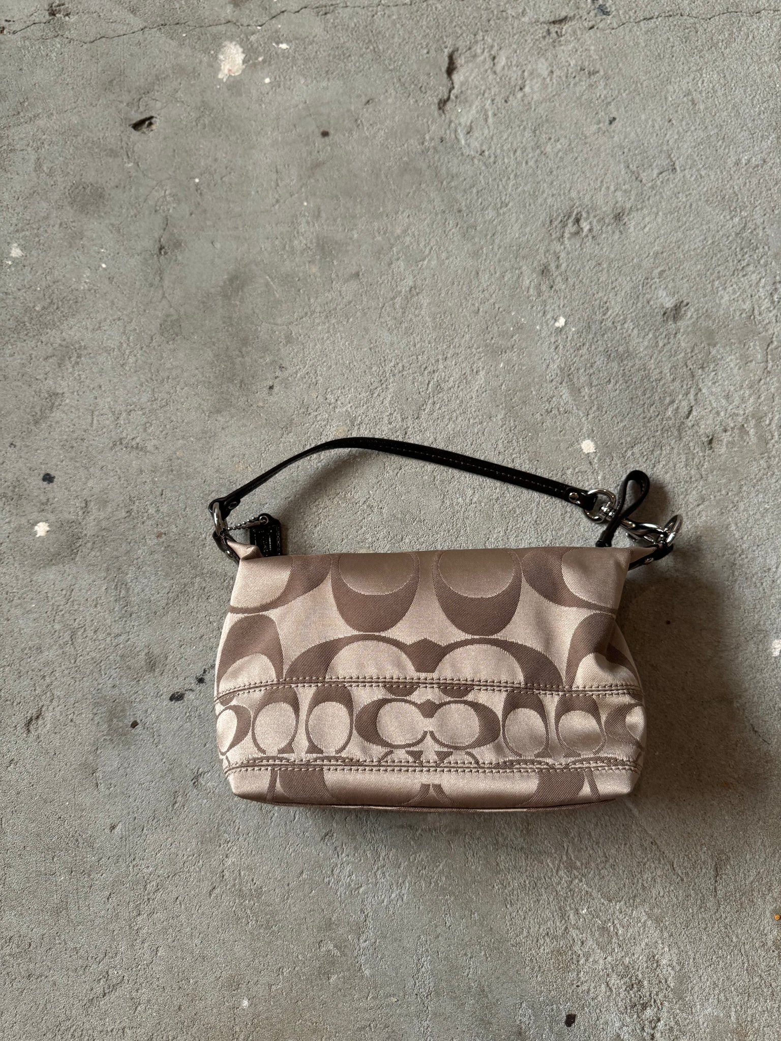 Coach Signature Mini Hobo ShoulderBag Beige