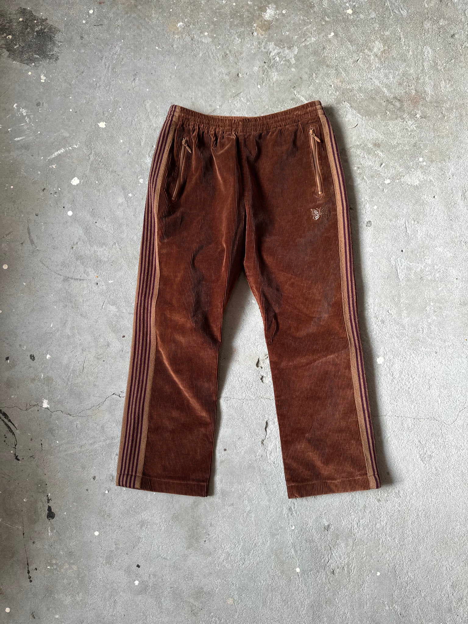 Needles Track Pants Corduroy Brown Exclusive (Size Medium)