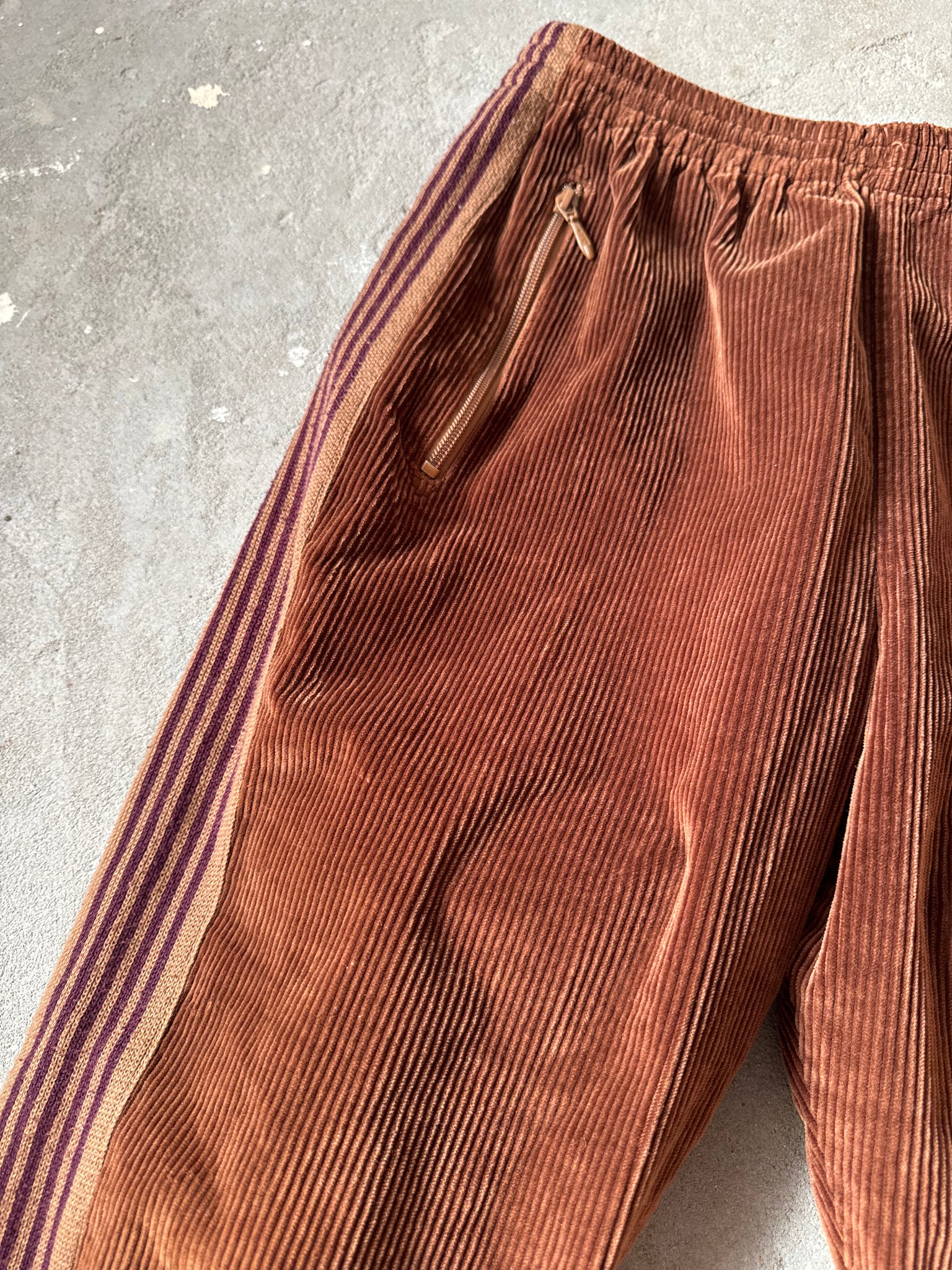 Needles Track Pants Corduroy Brown Exclusive (Size Medium)