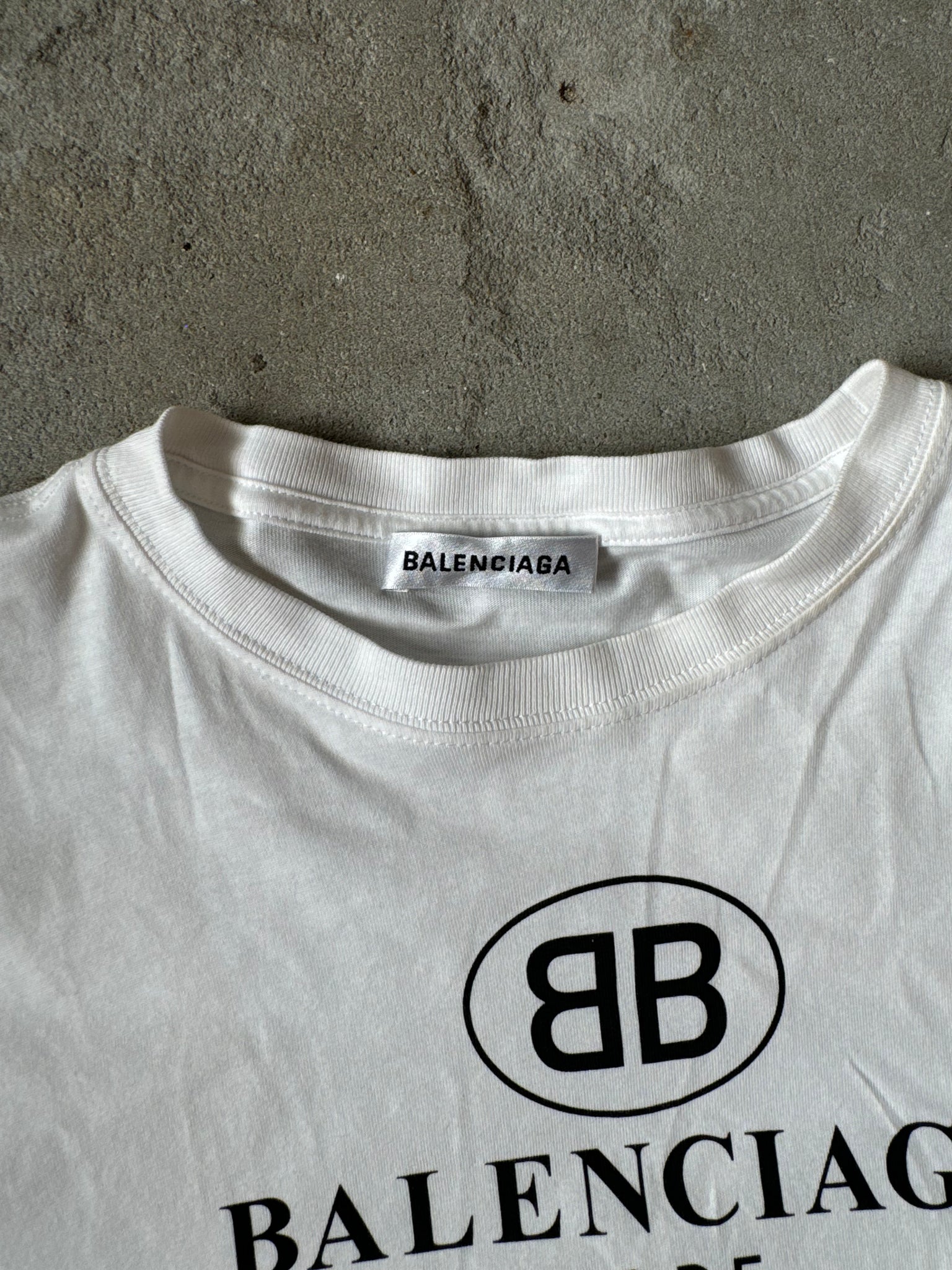 Balenciaga Mode Logo T-Shirt White (Size M)