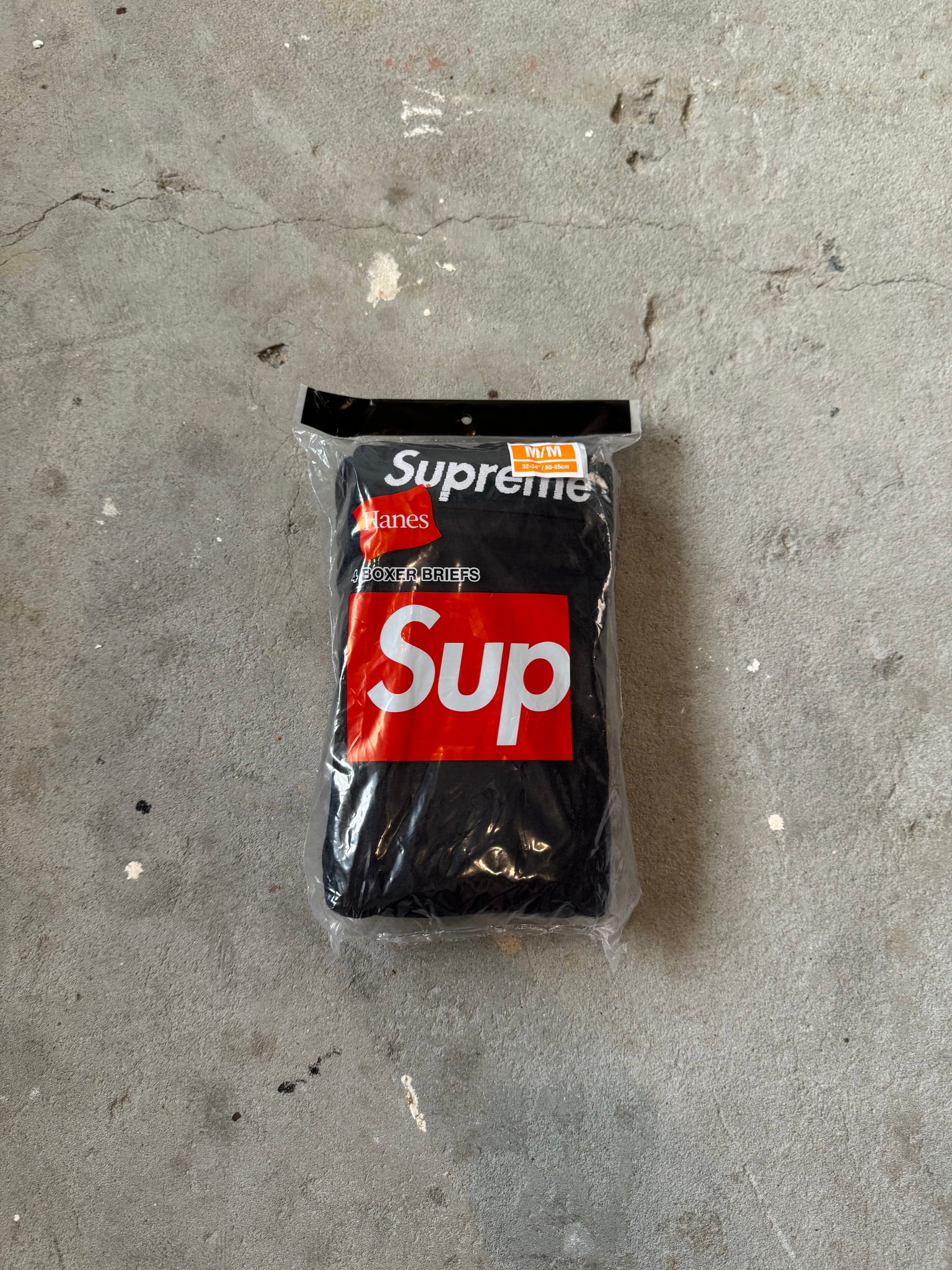 Supreme Hanes Boxer Briefs (4 Pack) 'Black'