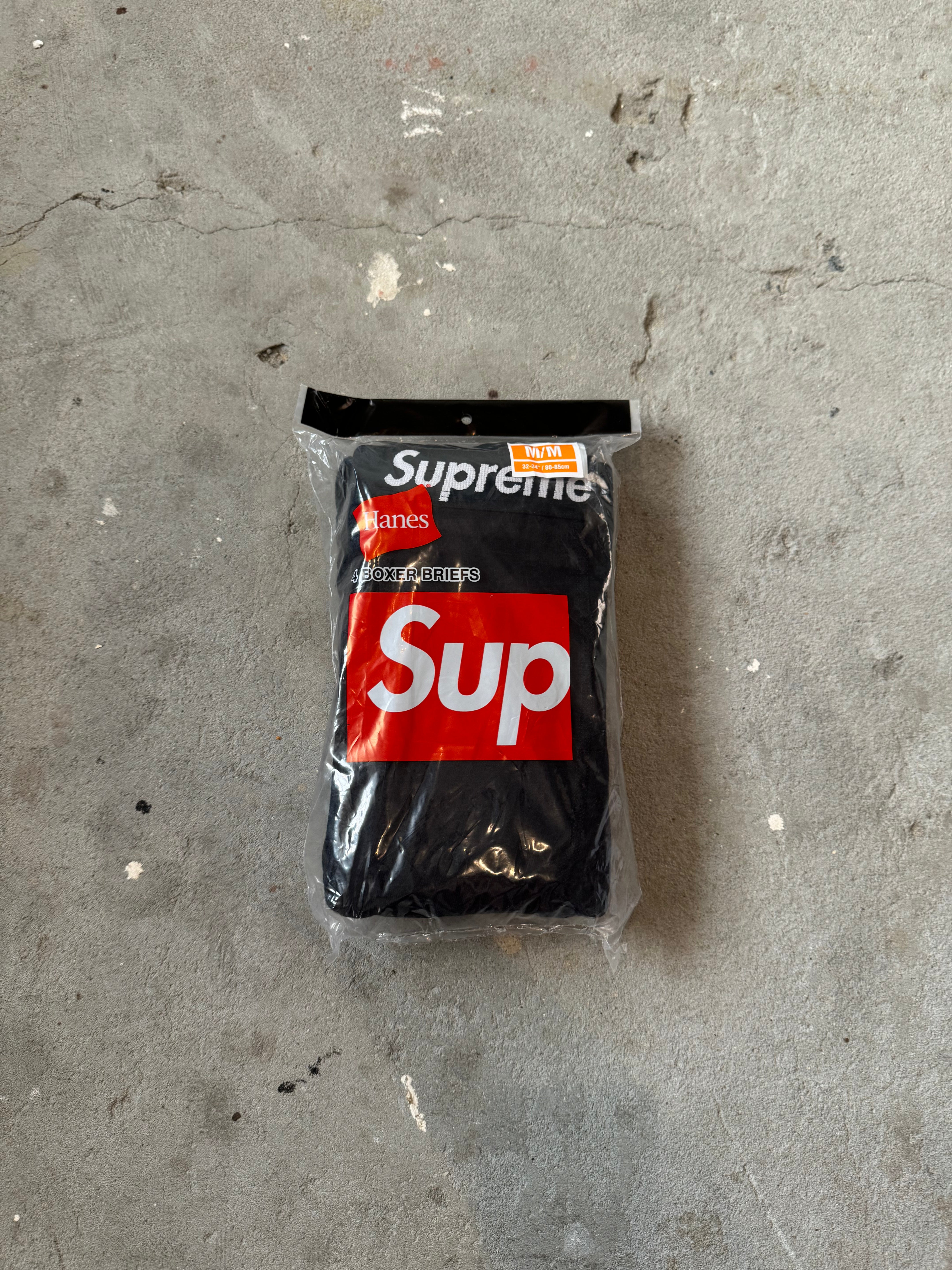 Supreme Hanes Boxer Briefs (4 Pack) 'Black' – Curated by Charbel