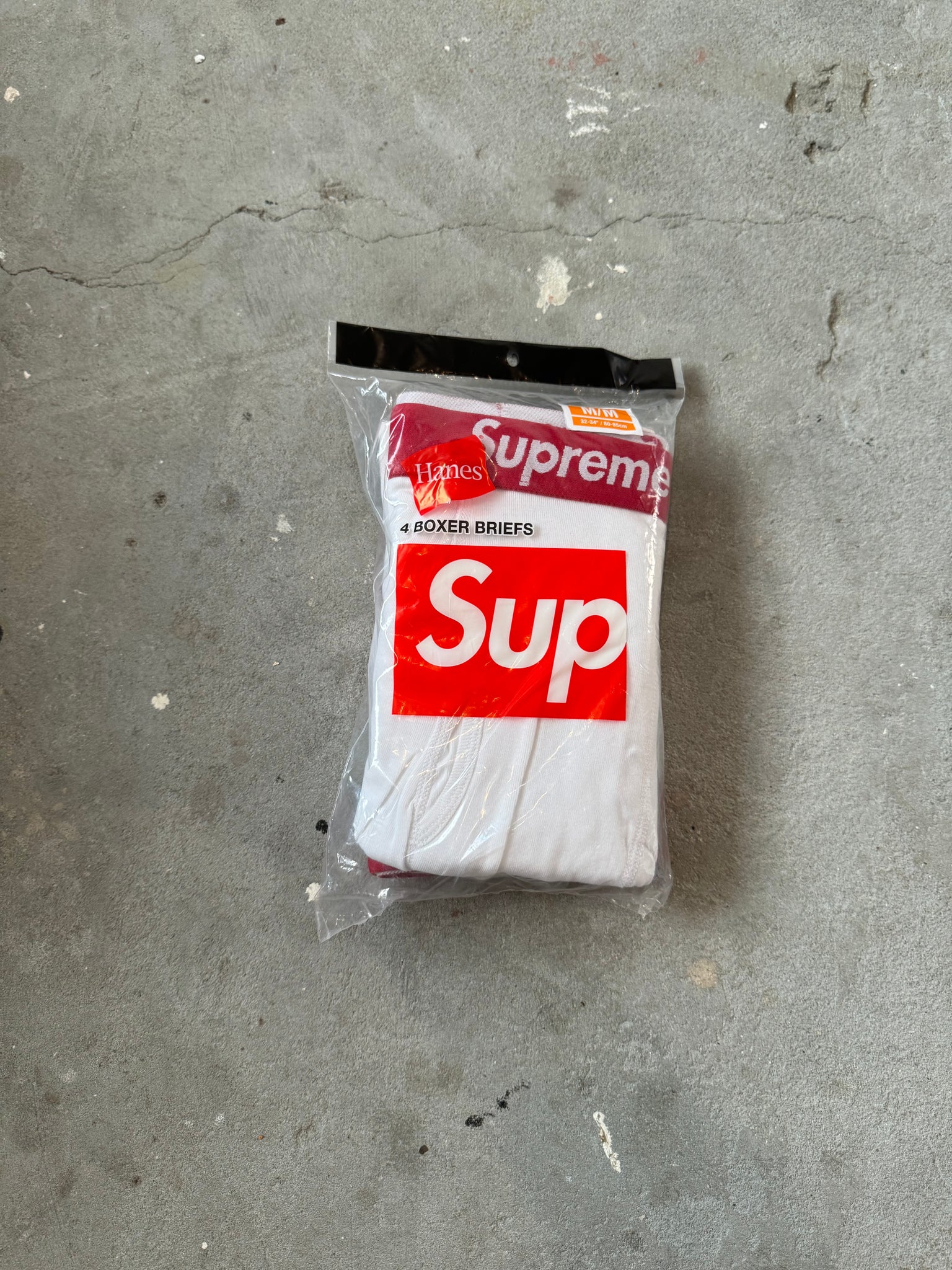 Supreme Hanes Boxer Briefs (4 Pack) 'White'