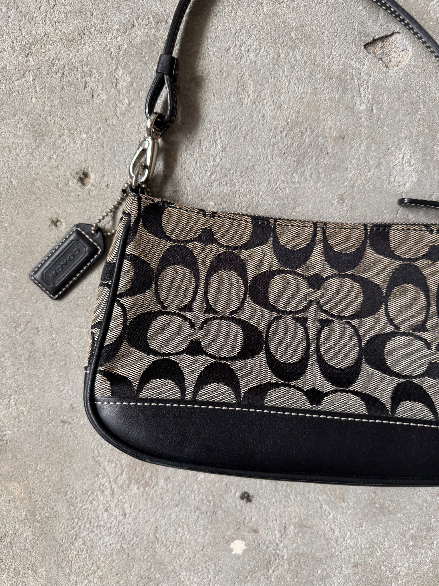 Coach Y2K Demi Shoulder Bag Grey/Black