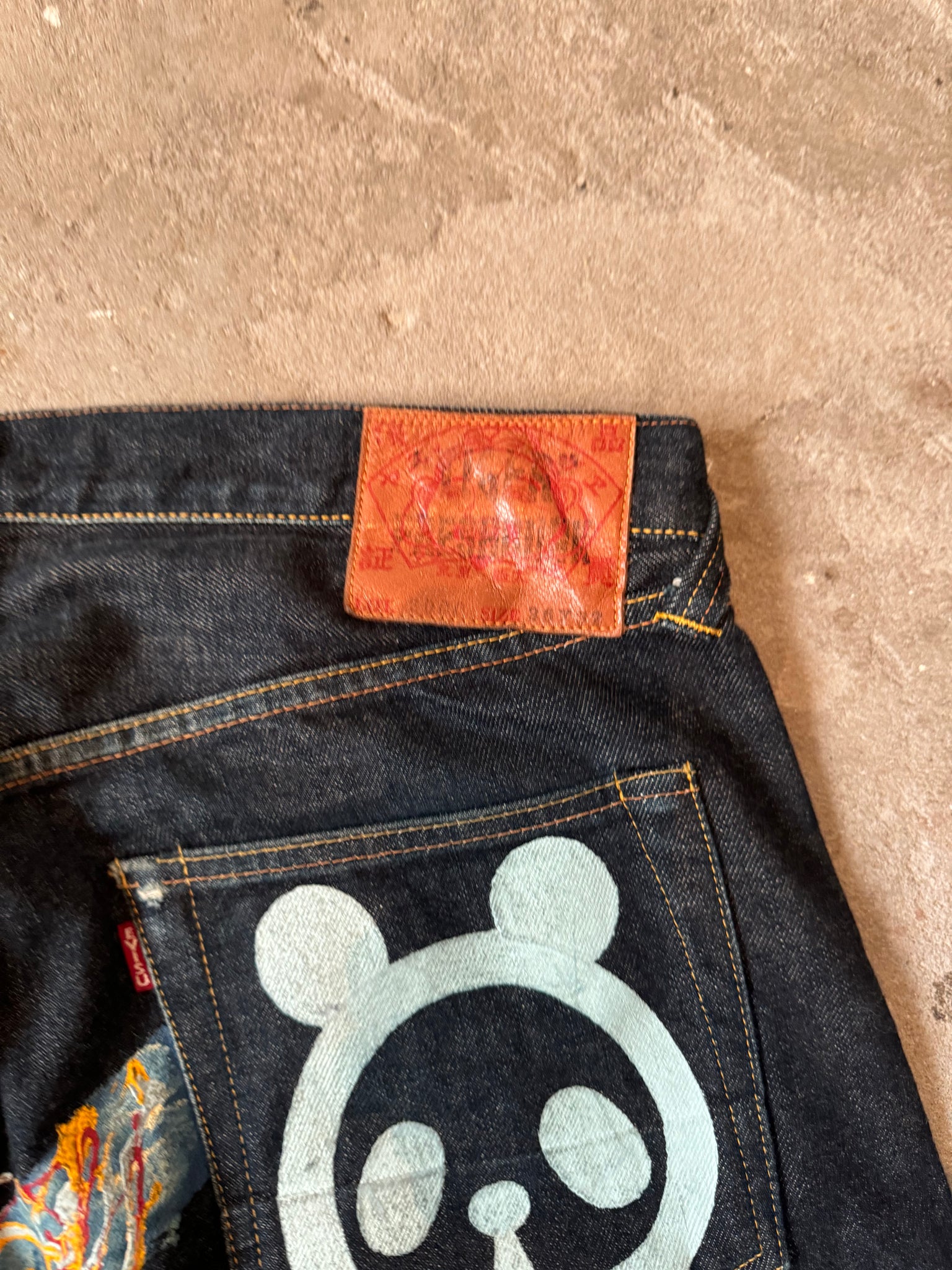 Evisu Denim Jean Lot 2000 M Logo Exclusive (Size 36x32)