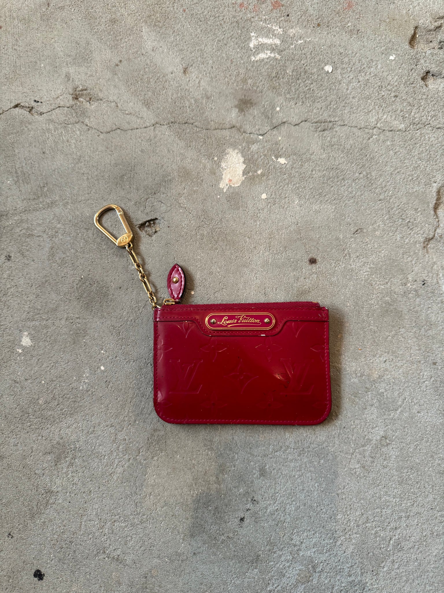 Louis Vuitton Vernis Pochette Coin Case Amethyst