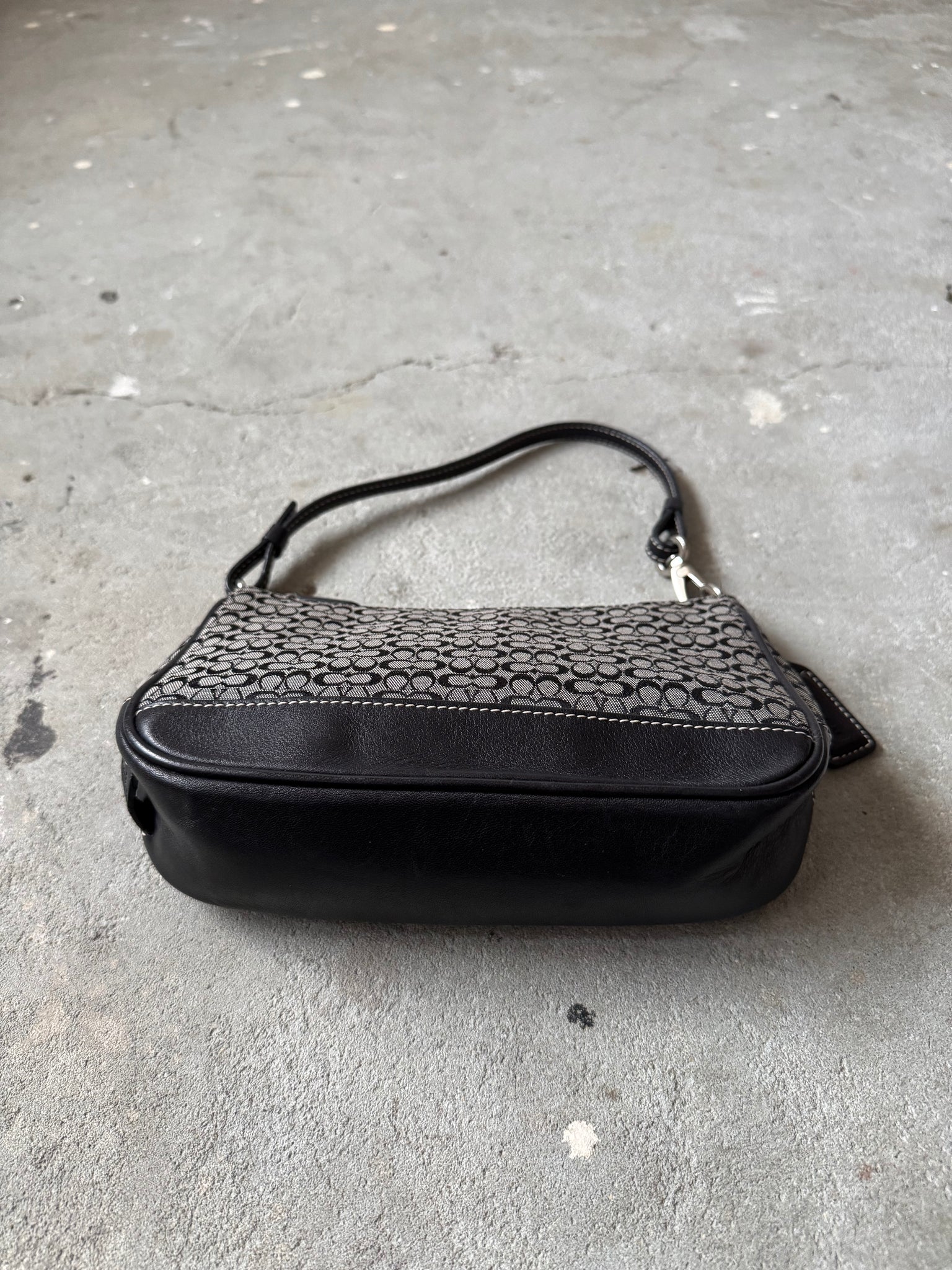 Coach Y2K Demi Print Shoulder Bag Grey/Black