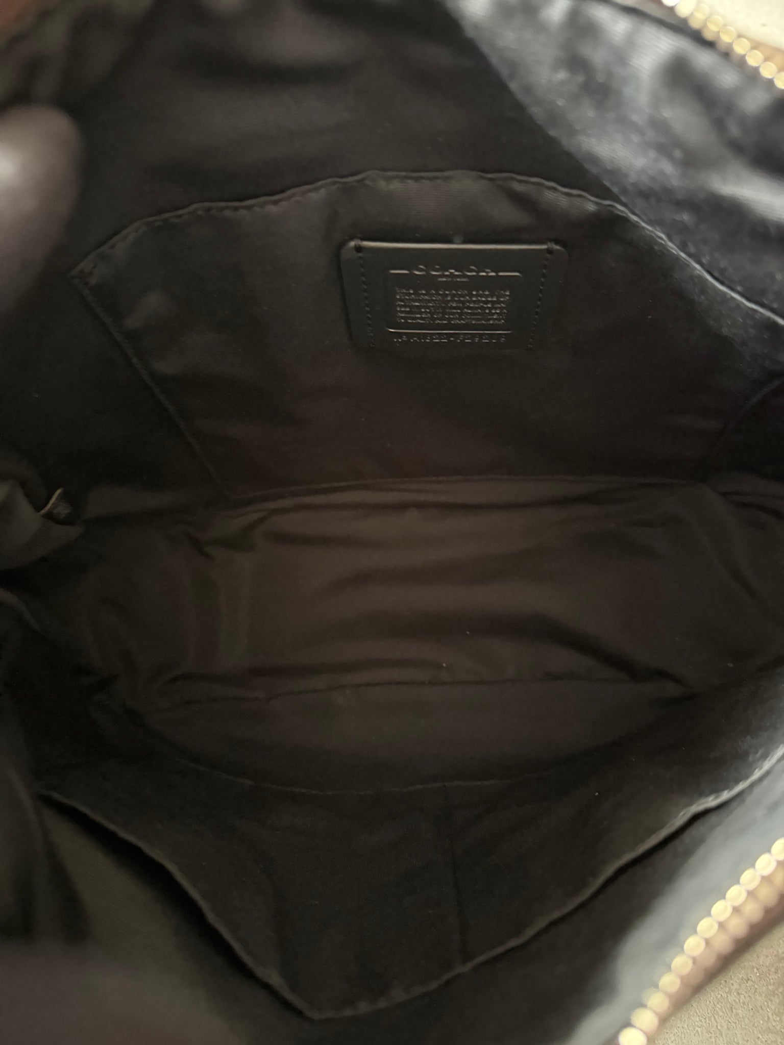 Coach Signature Hobo Canvas Shoulder Bag Brown