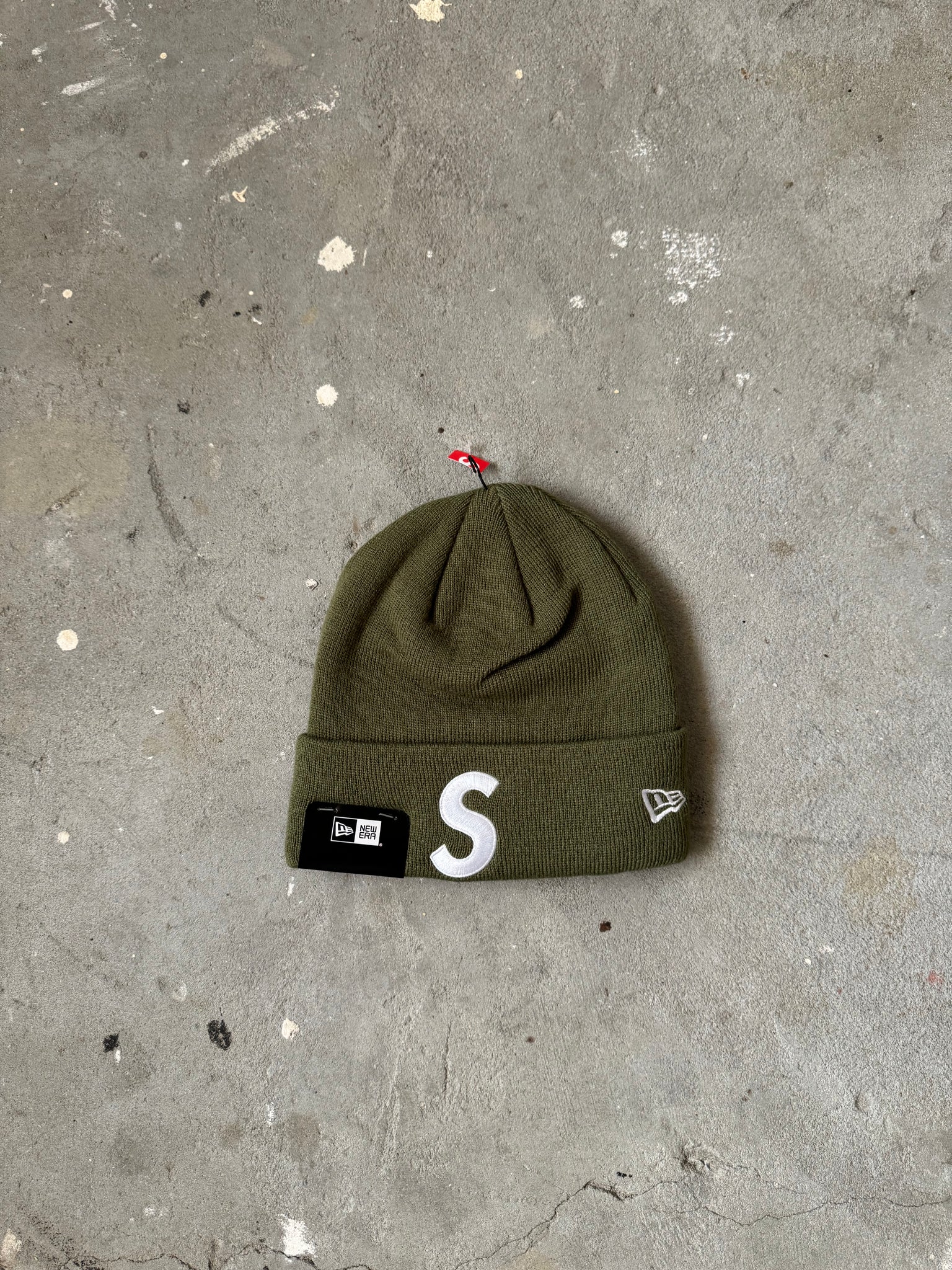 Supreme New Era S Logo Beanie 'Green'