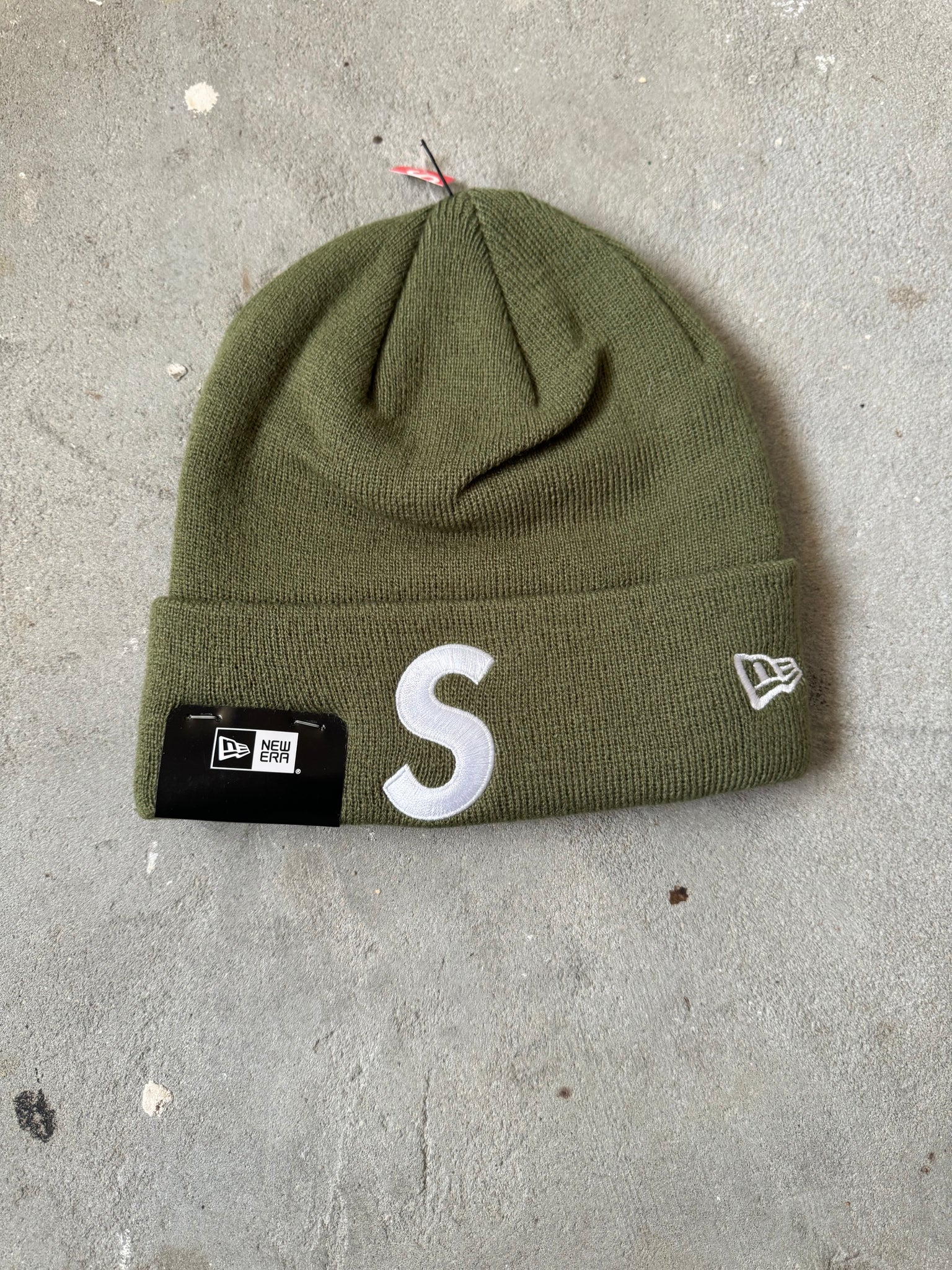 Supreme New Era S Logo Beanie 'Green'