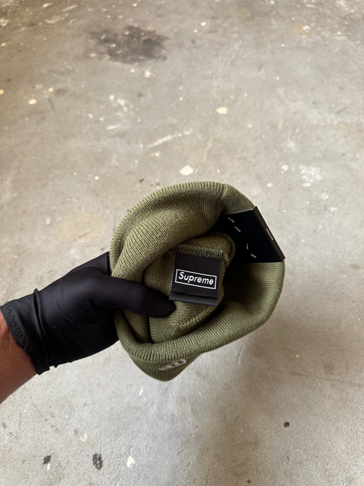 Supreme New Era S Logo Beanie 'Green'