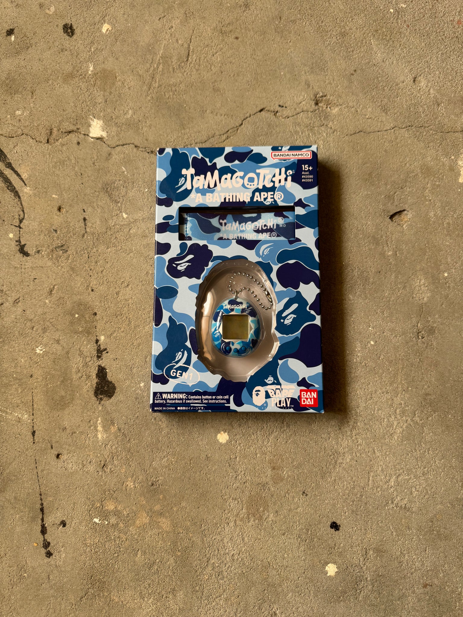 Bape x Tamagotchi Original Handheld 'Blue Camo'