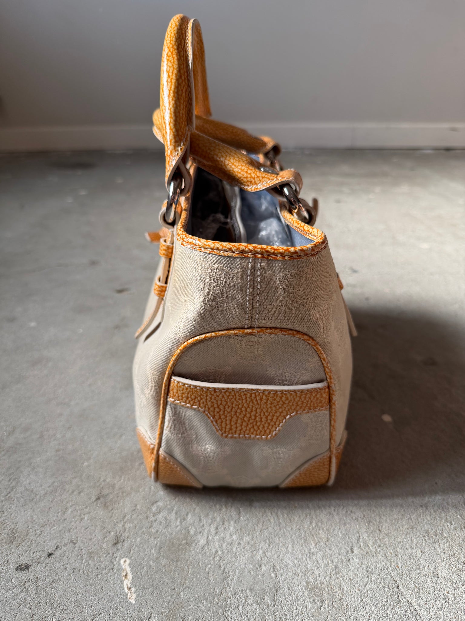 Celine Macadam Boogie Shoulder Bag Grey/Yellow