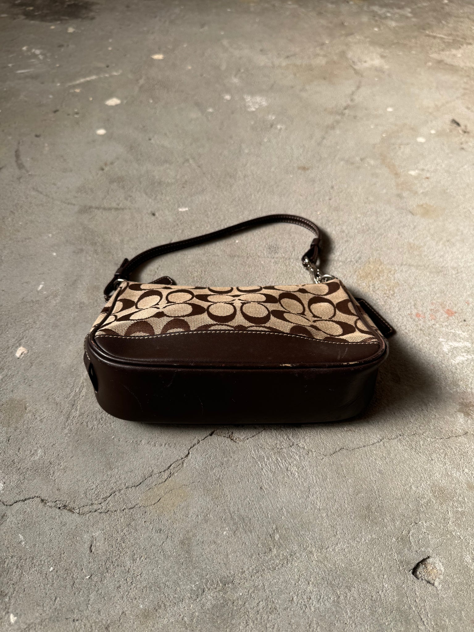 Coach Demi Pochette Shoulder Bag Beige/Brown