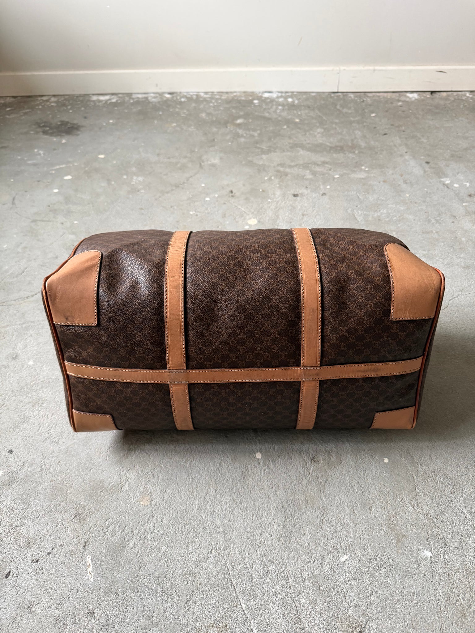 Celine Macadam Triomphe Duffle Bag Beige/Brown