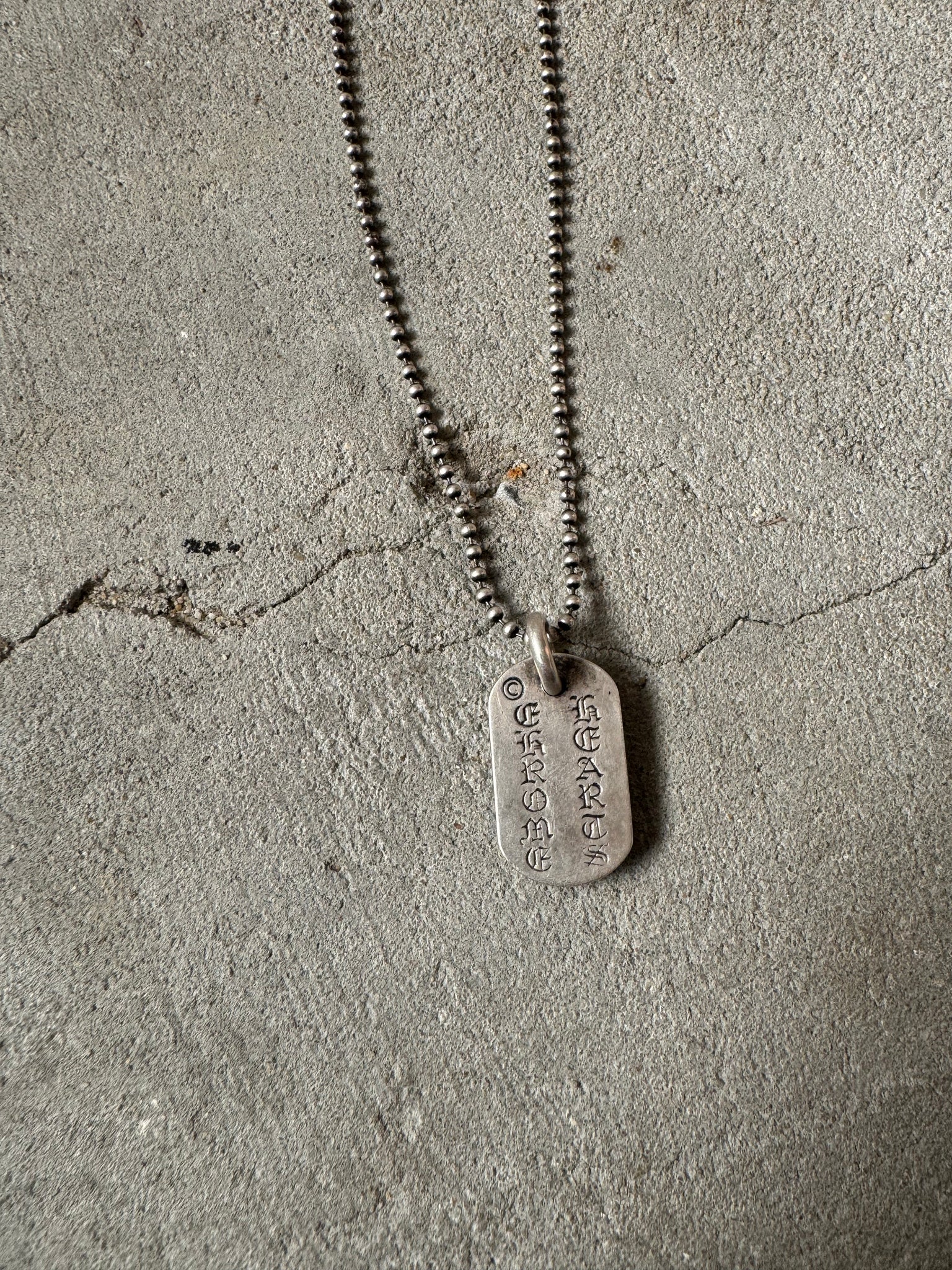 Chrome Hearts NYC Raised Cemetery Cross Dog Tag – Curated by