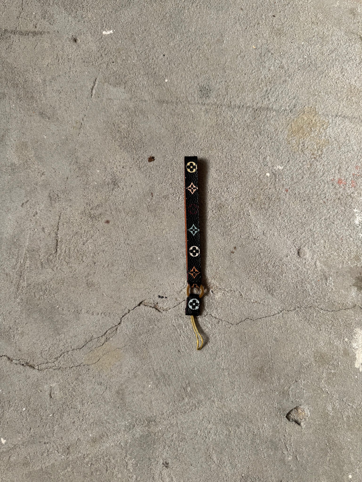 Louis Vuitton Murakami Multicolor Monogram Canvas Strap Black
