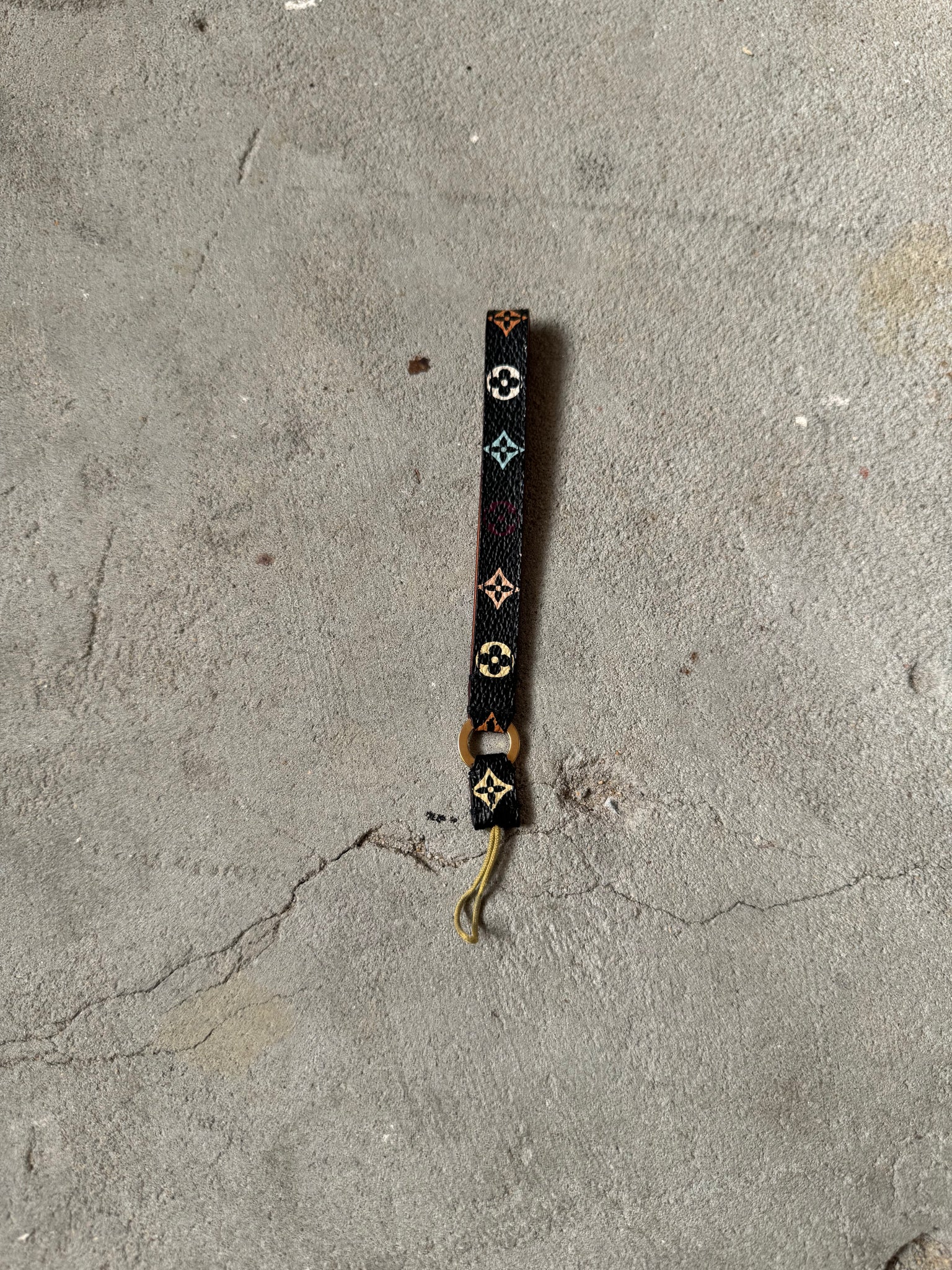 Louis Vuitton Murakami Multicolor Monogram Canvas Strap Black