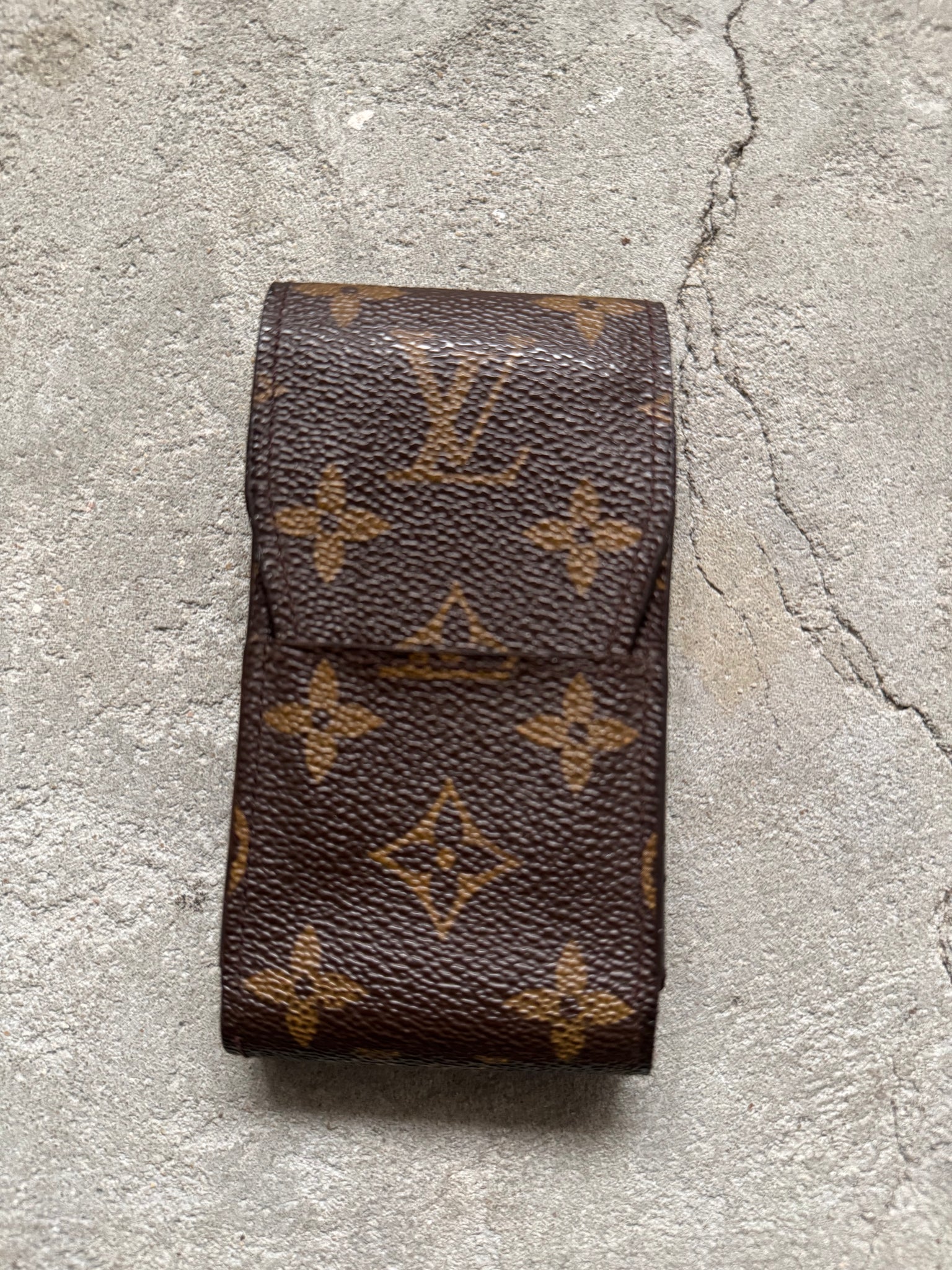 Louis Vuitton Monogram Cigarette Case Brown