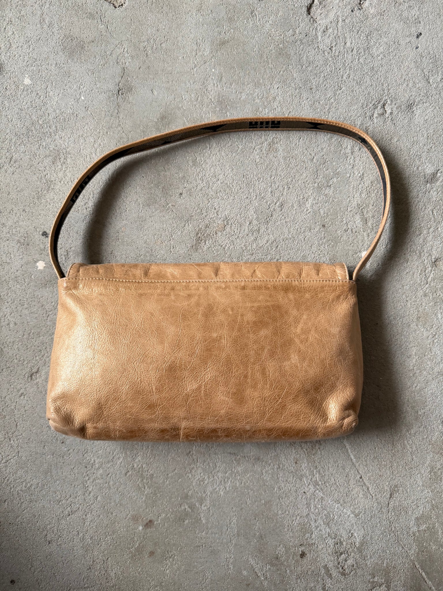 Givenchy Logo Baguette Shoulder Bag Brown