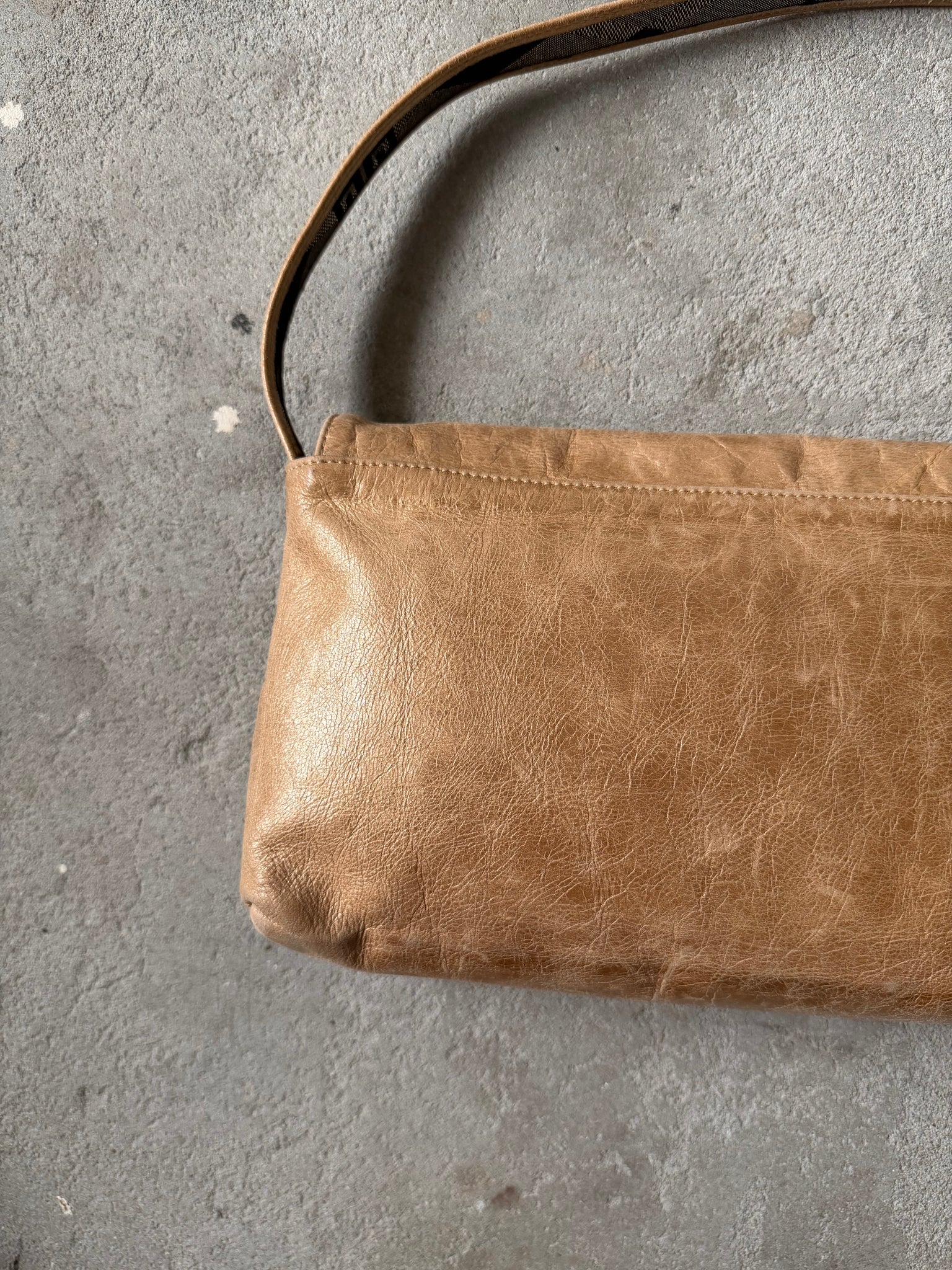 Givenchy Logo Baguette Shoulder Bag Brown