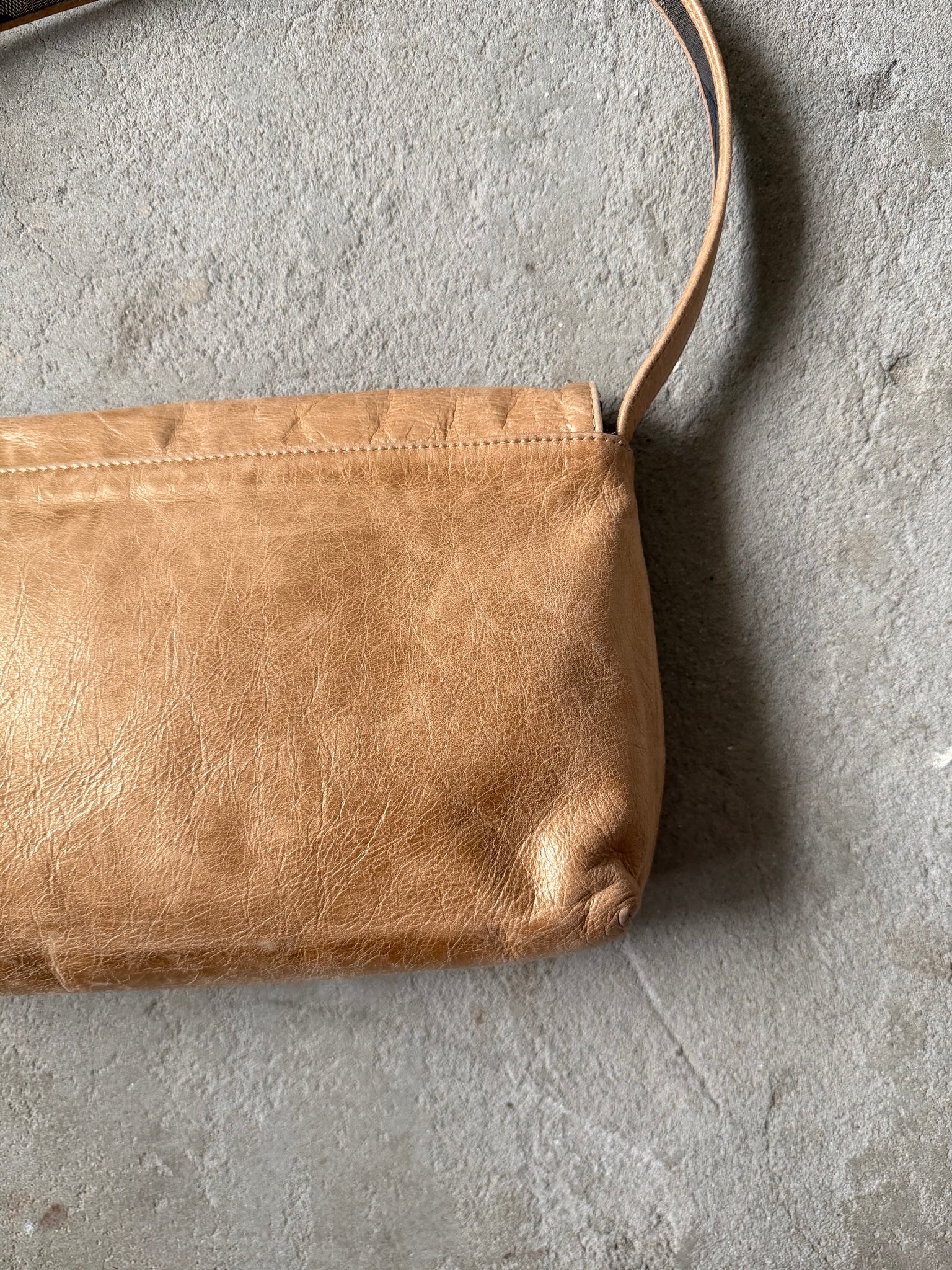 Givenchy Logo Baguette Shoulder Bag Brown