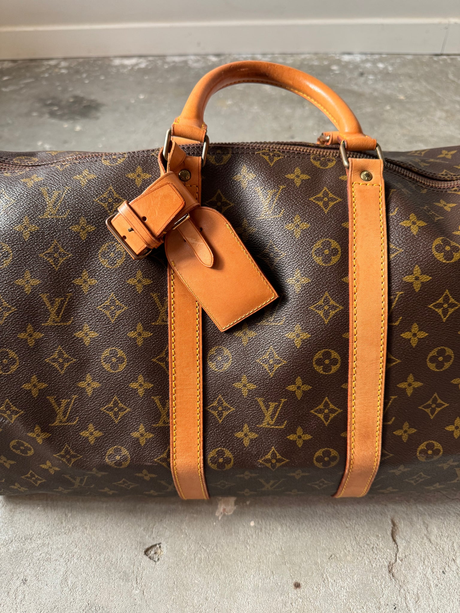 Louis Vuitton Monogram Keepall 55 Duffle Bag