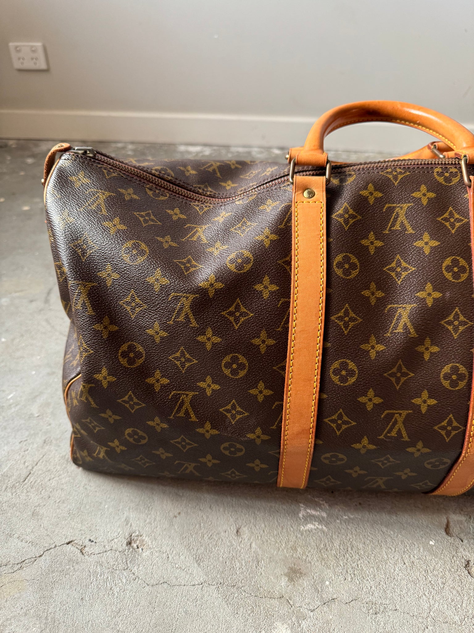 Louis Vuitton Monogram Keepall 55 Duffle Bag