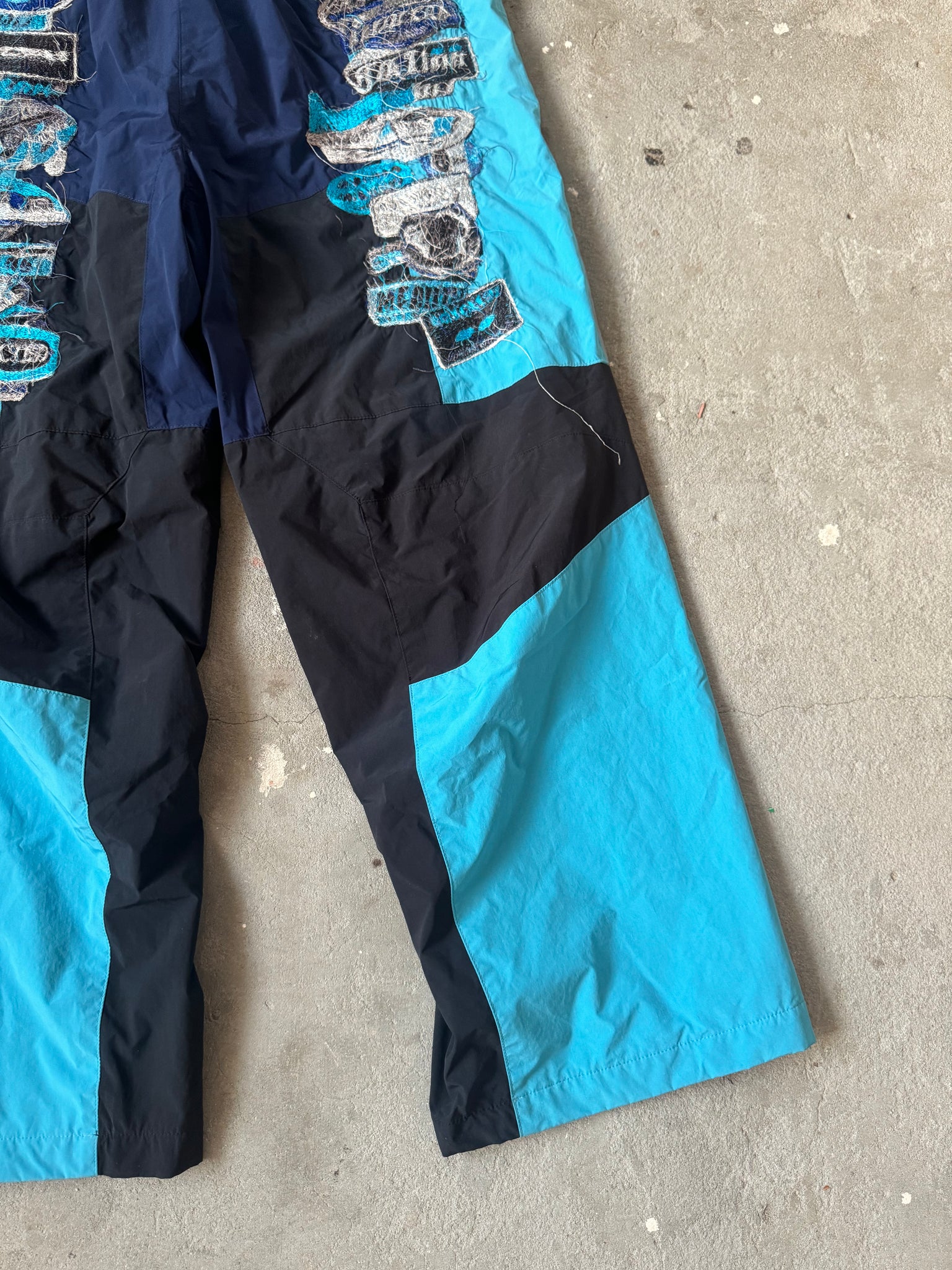 Doublet AI Patches Embroidery Track Pants Navy/Blue (Size L)