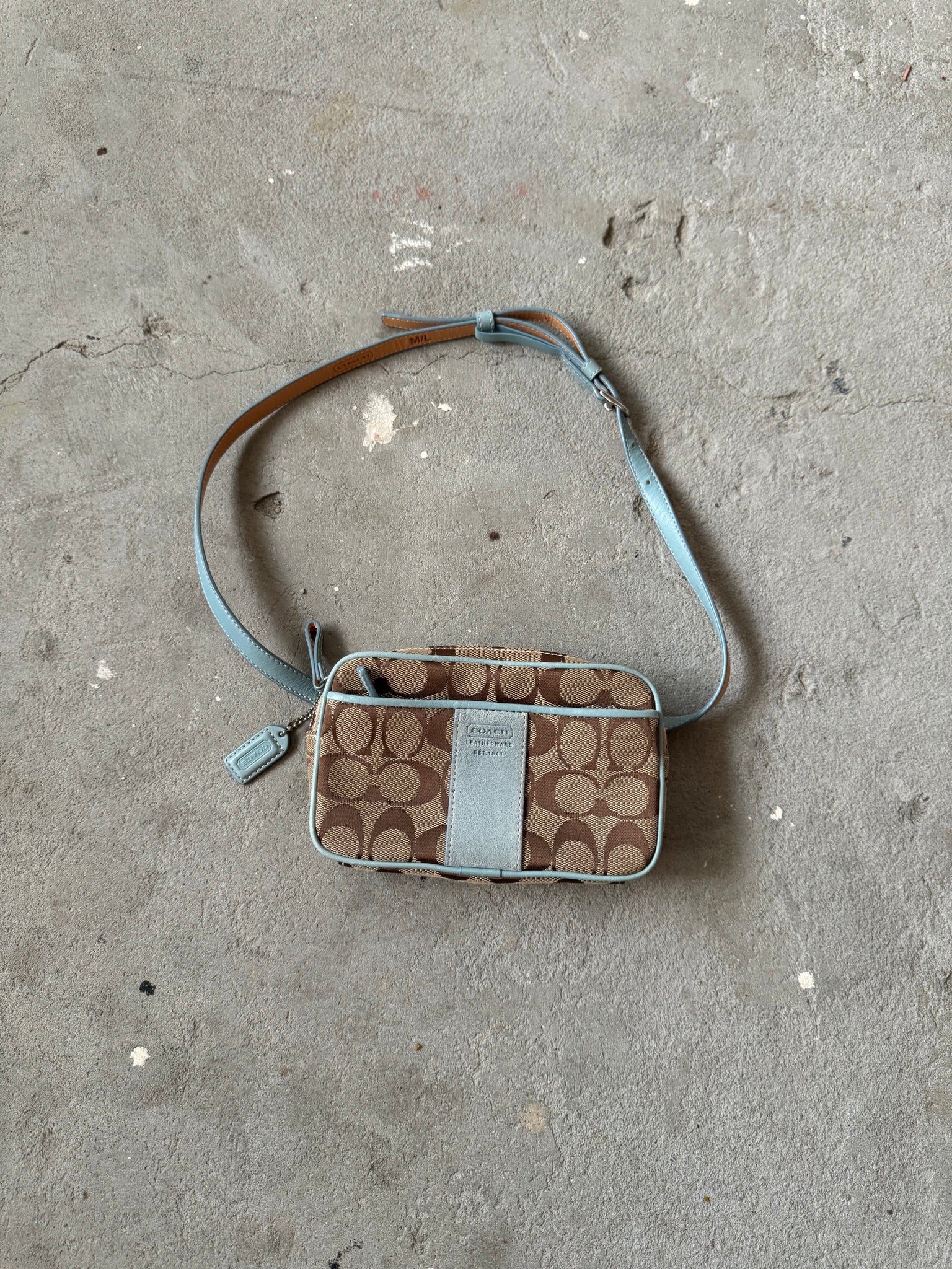 Coach Signature Waist Bag Blue
