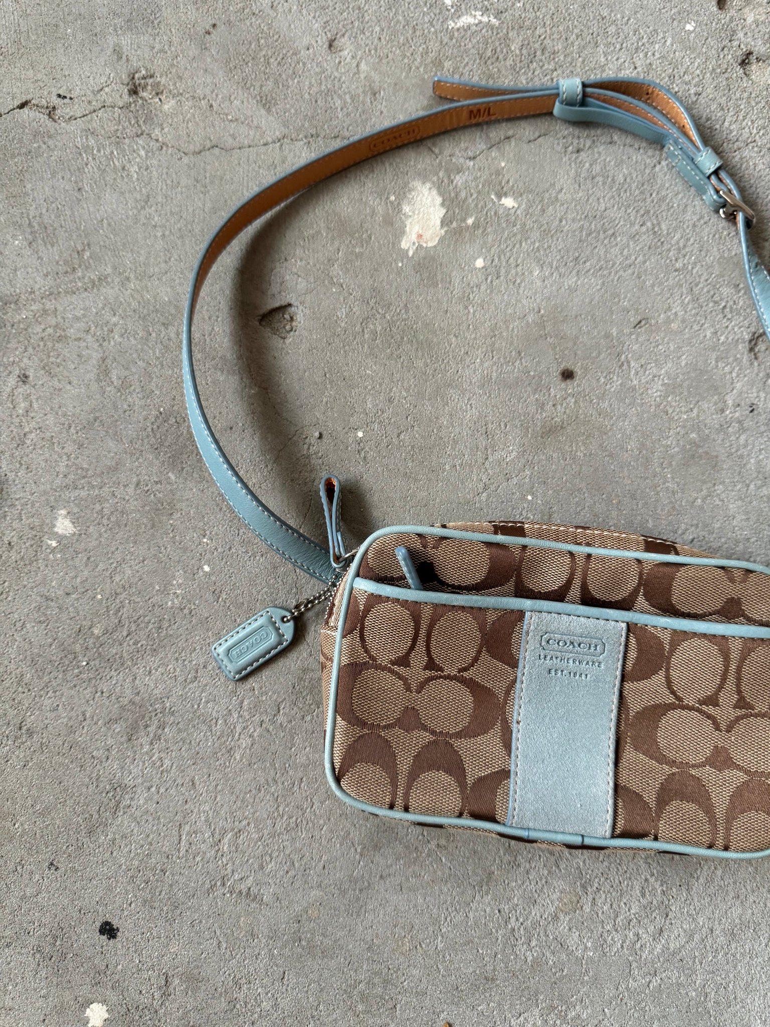 Coach Signature Waist Bag Blue