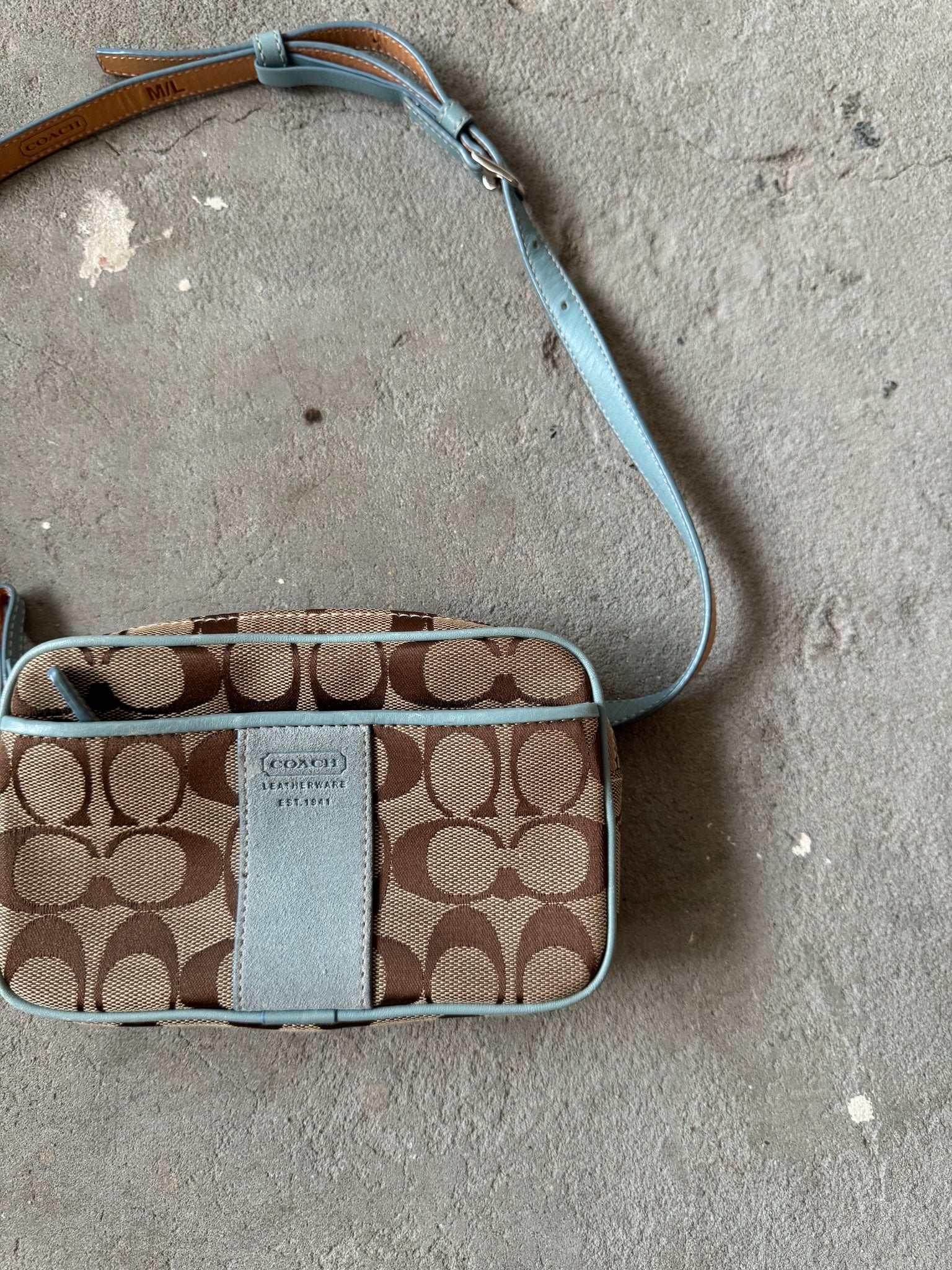 Coach Signature Waist Bag Blue