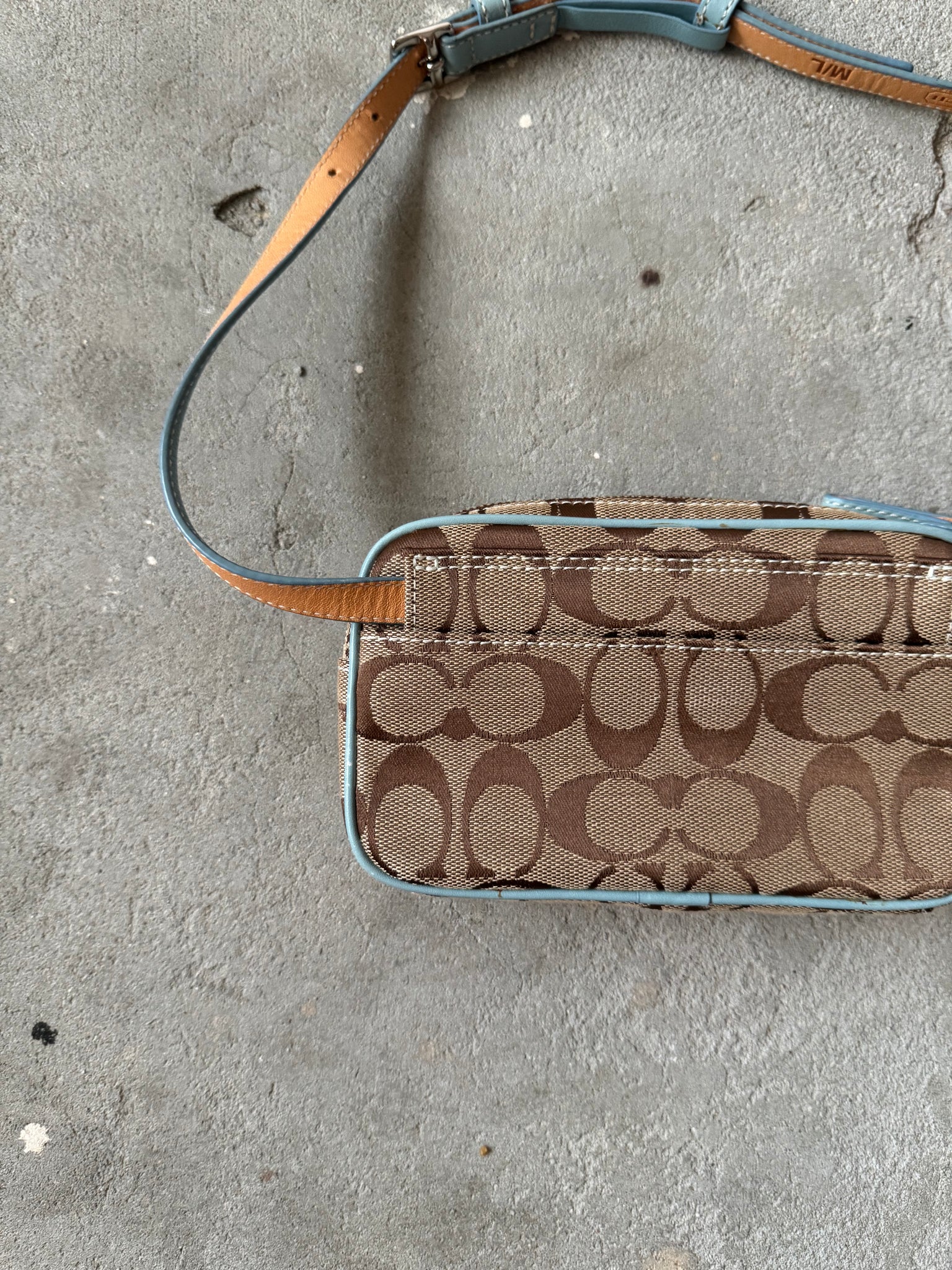Coach Signature Waist Bag Blue