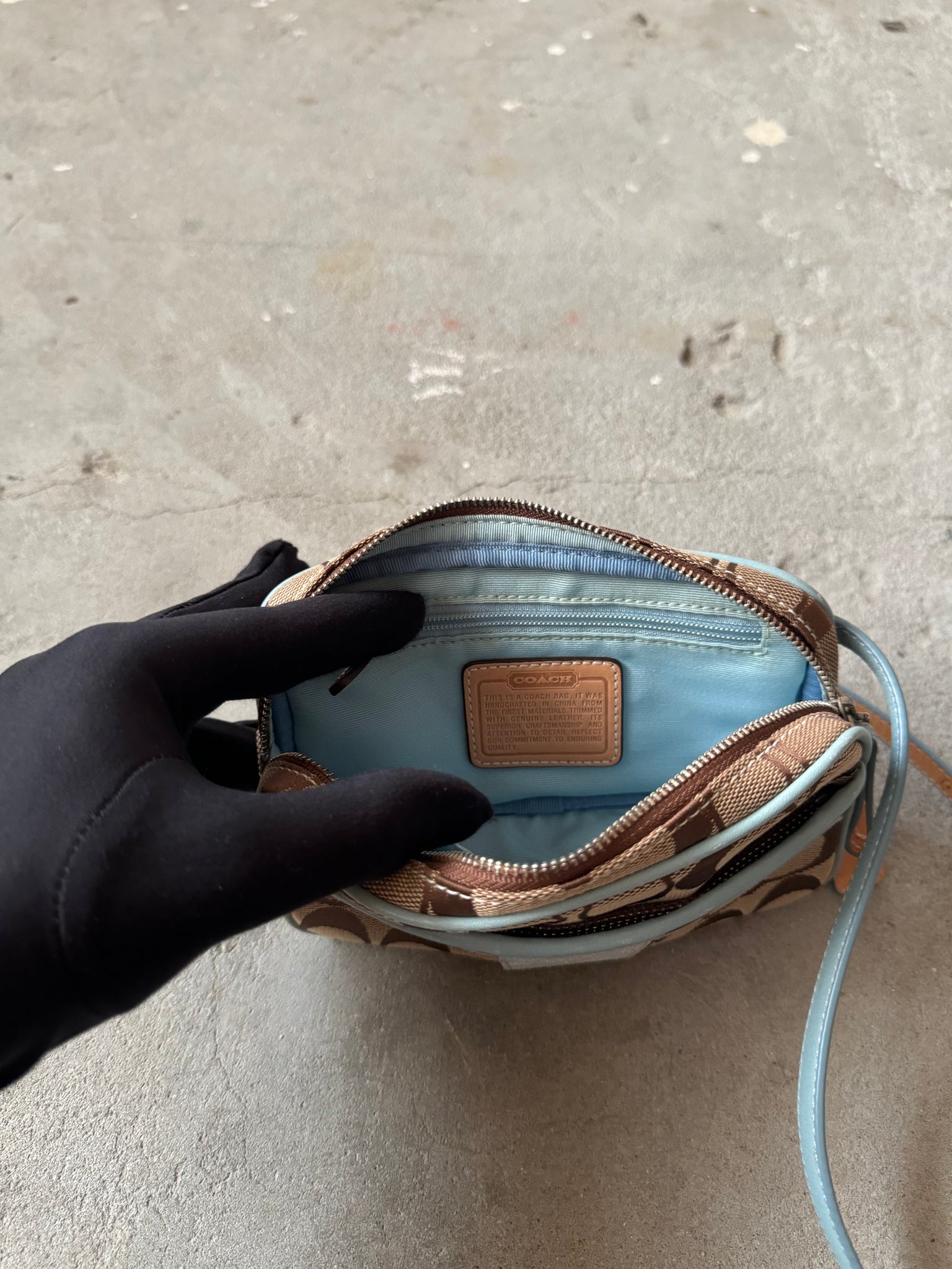 Coach Signature Waist Bag Blue