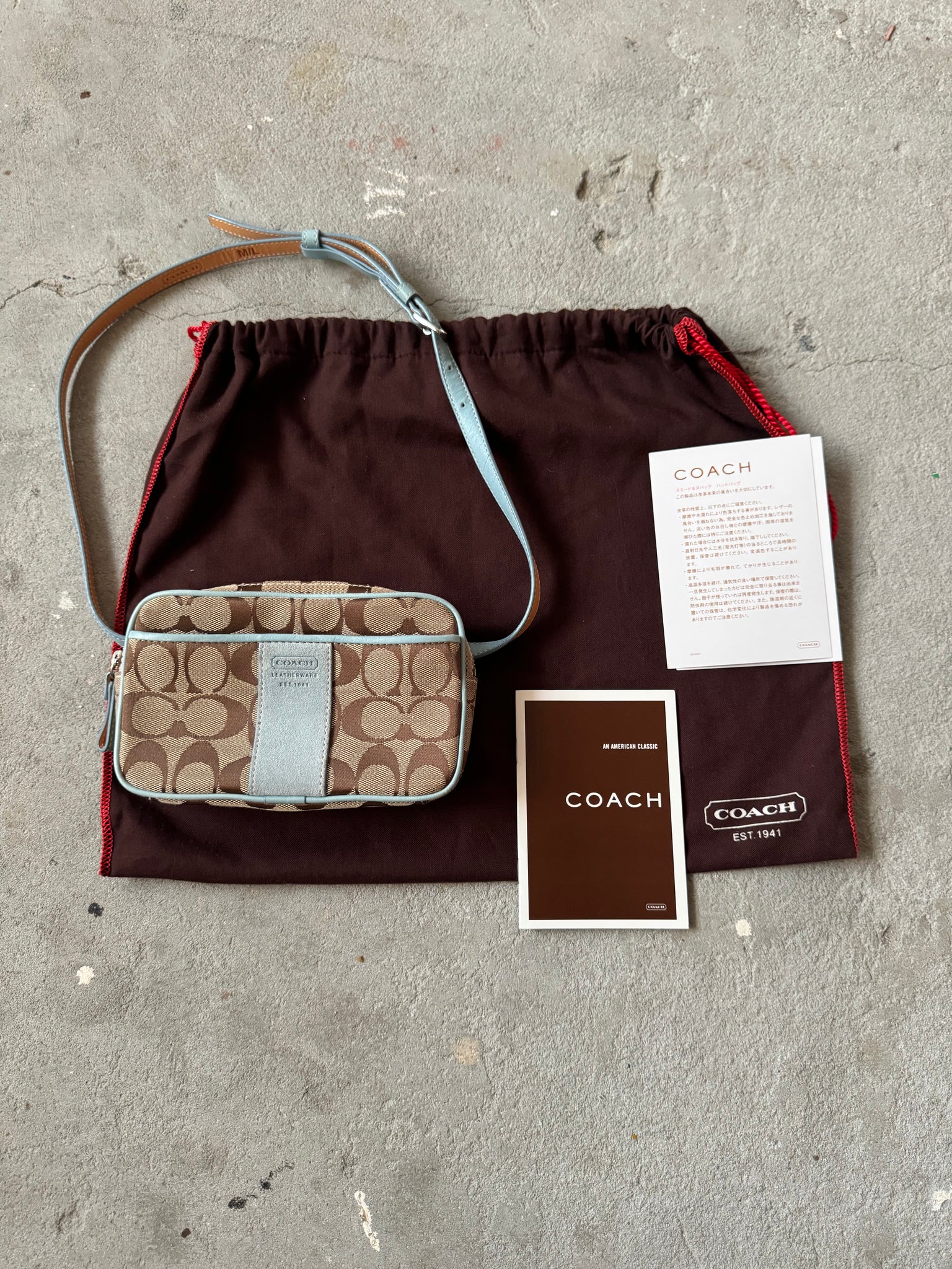Coach Signature Waist Bag Blue