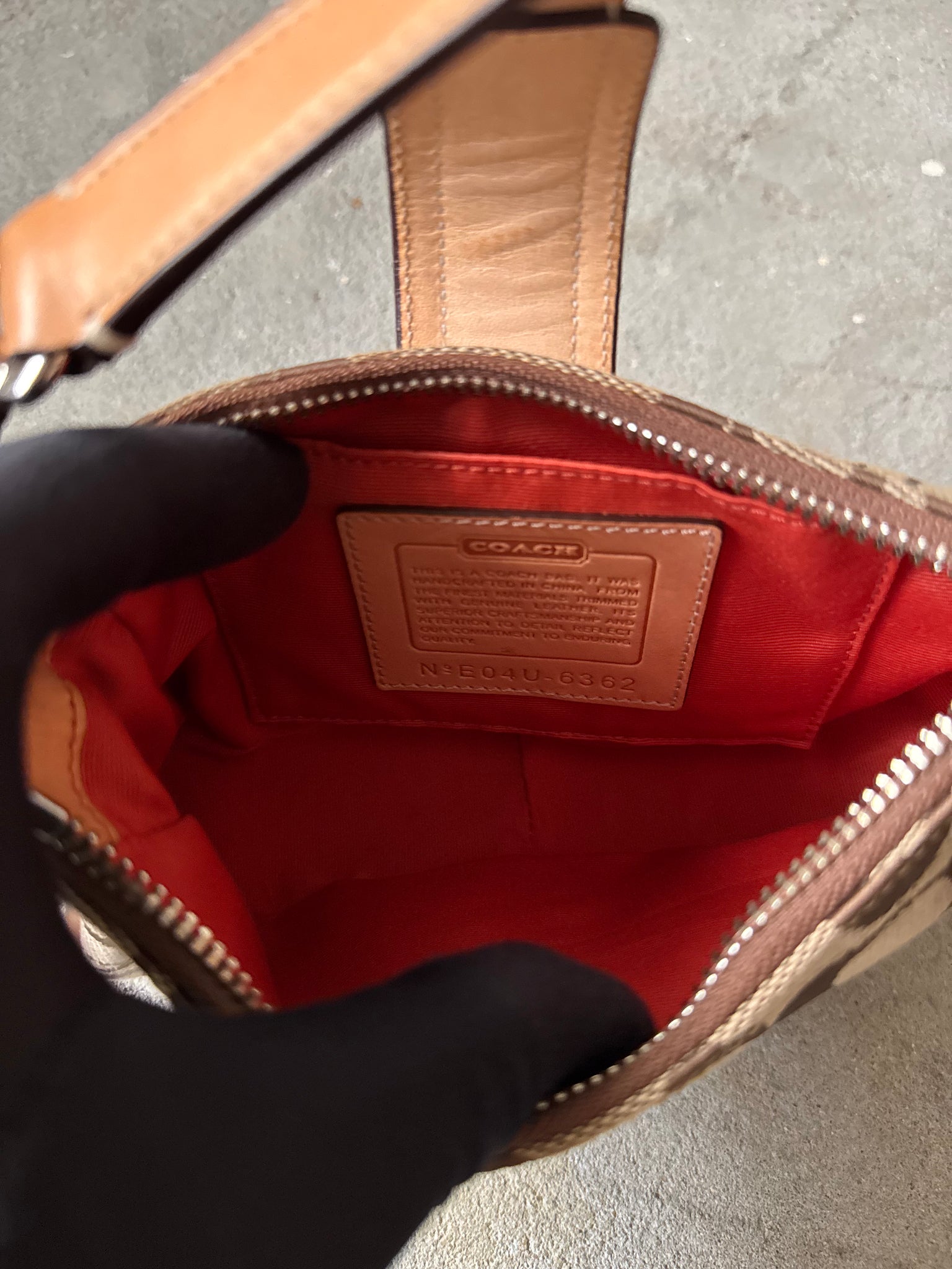 Coach Signature Tabby Shoulder Bag Beige
