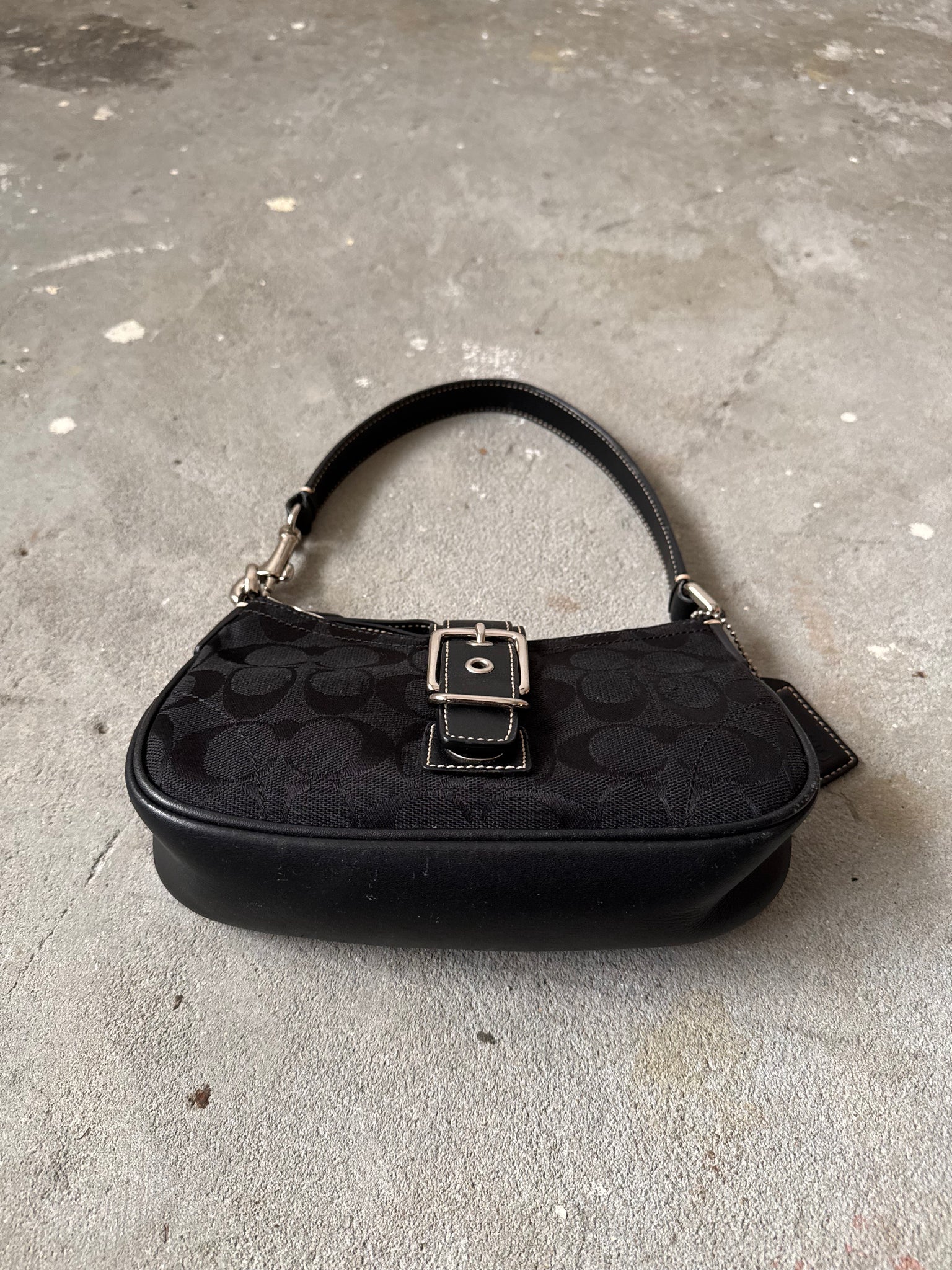 Coach Signature Tabby Shoulder Bag Black