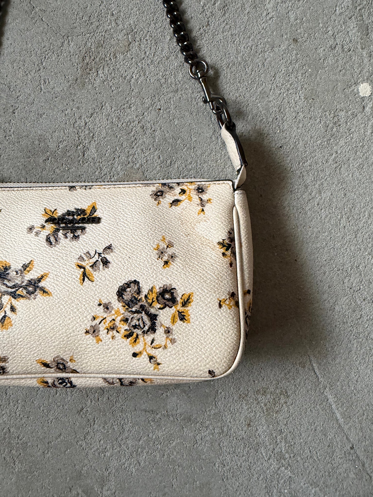 Coach Nolita 19 Floral Shoulder Bag White/Yellow