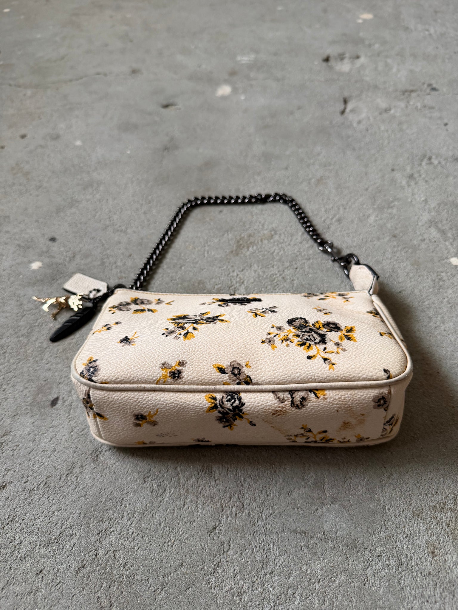 Coach Nolita 19 Floral Shoulder Bag White/Yellow