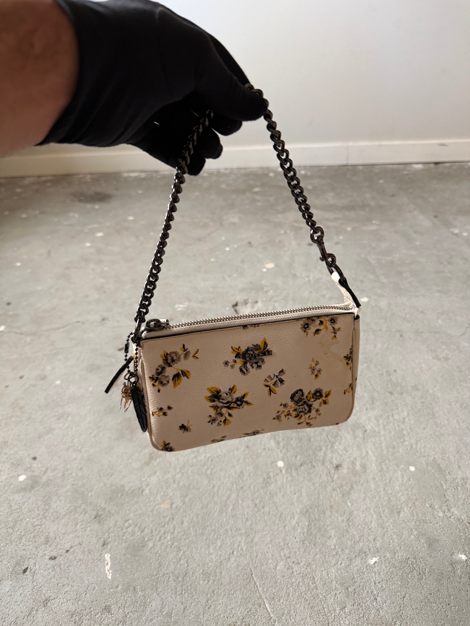 Coach Nolita 19 Floral Shoulder Bag White/Yellow