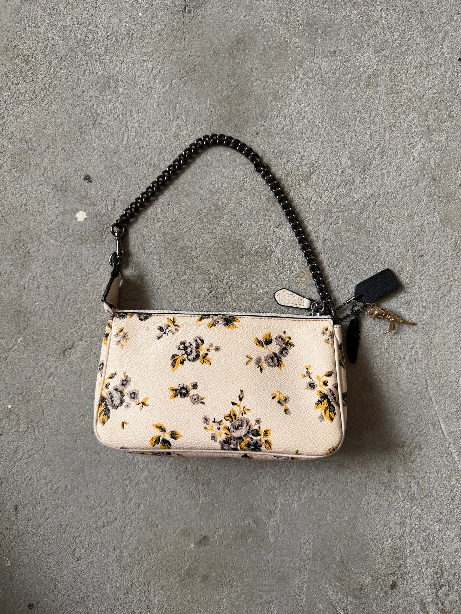 Coach Nolita 19 Floral Shoulder Bag White/Yellow