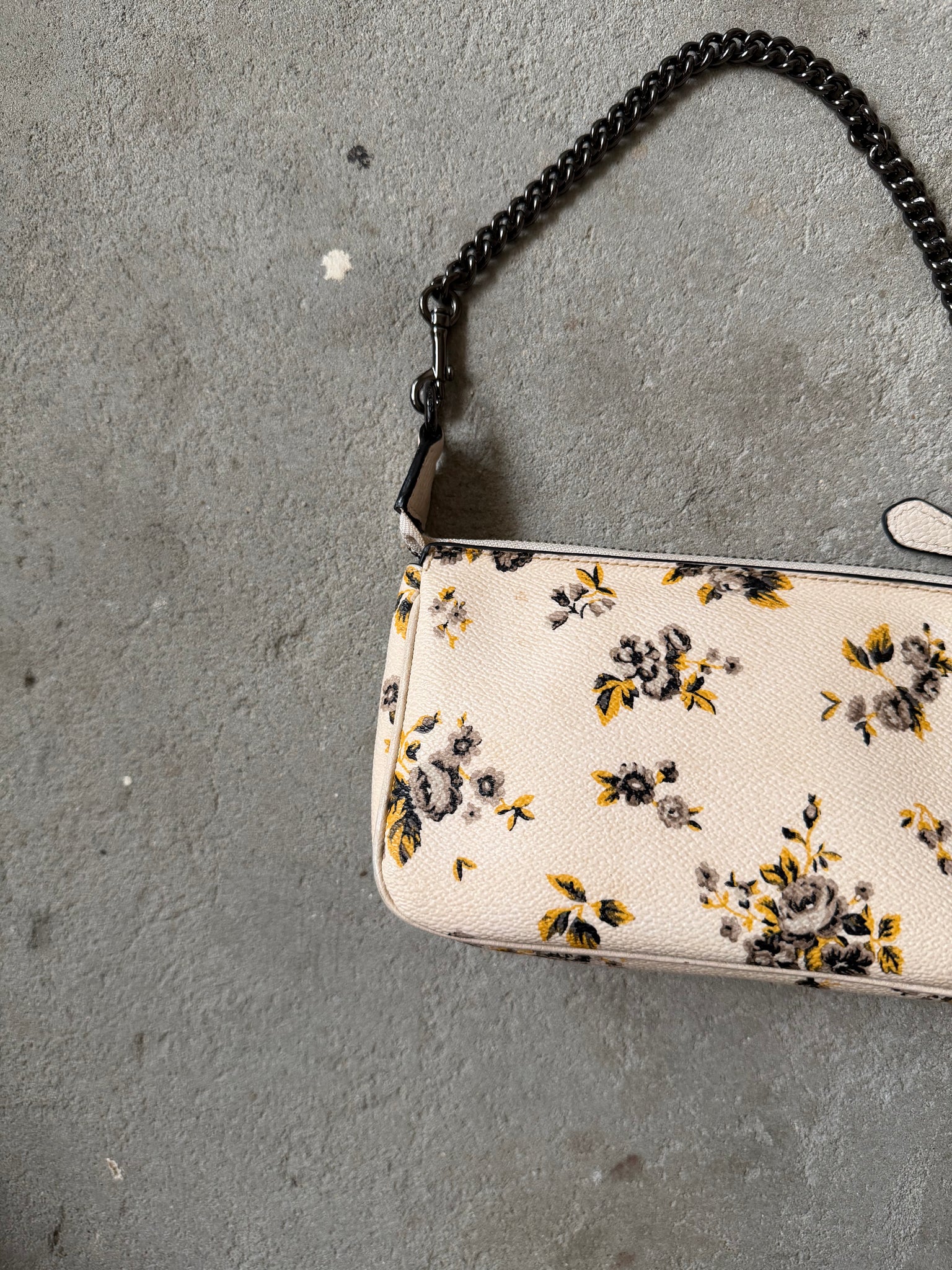 Coach Nolita 19 Floral Shoulder Bag White/Yellow